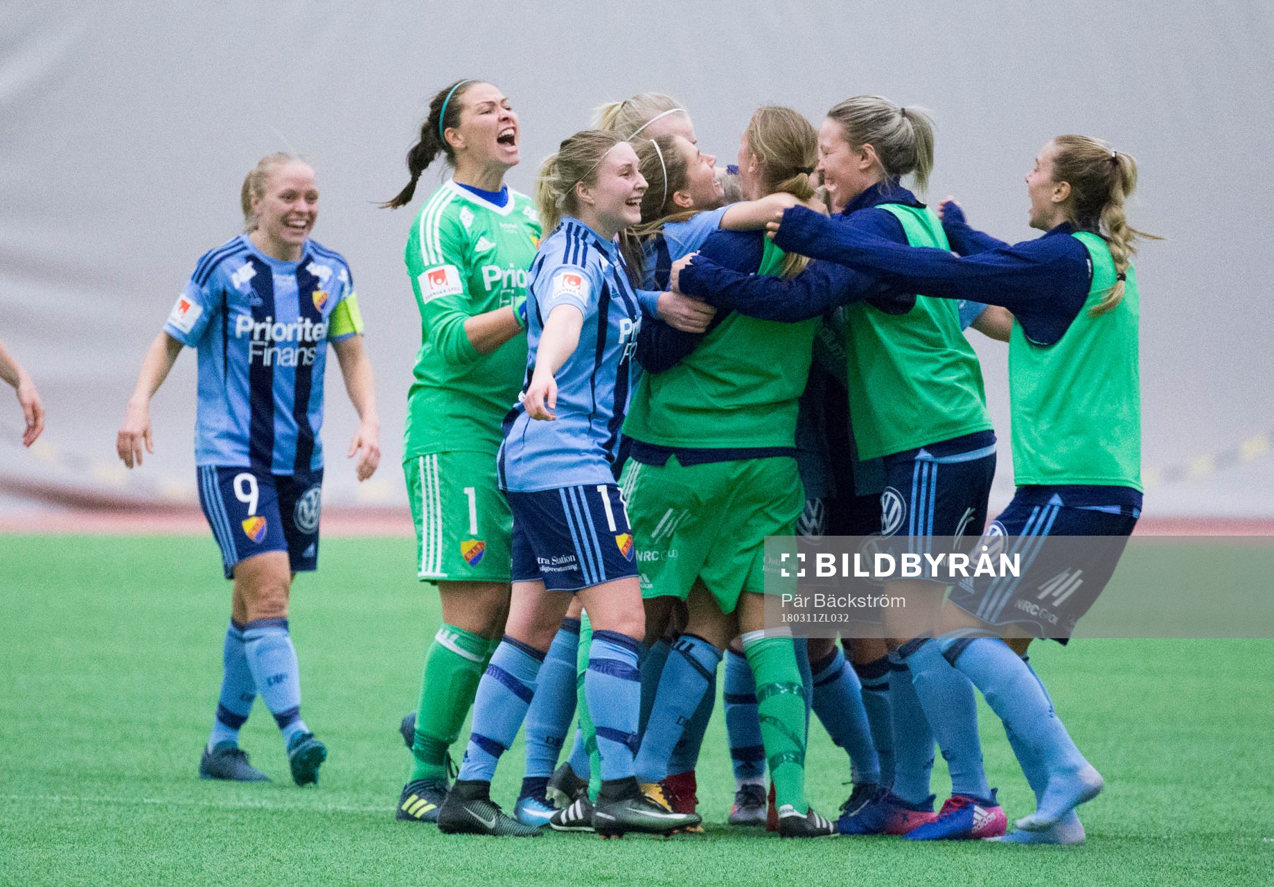 Djurgårdens spelare jublar