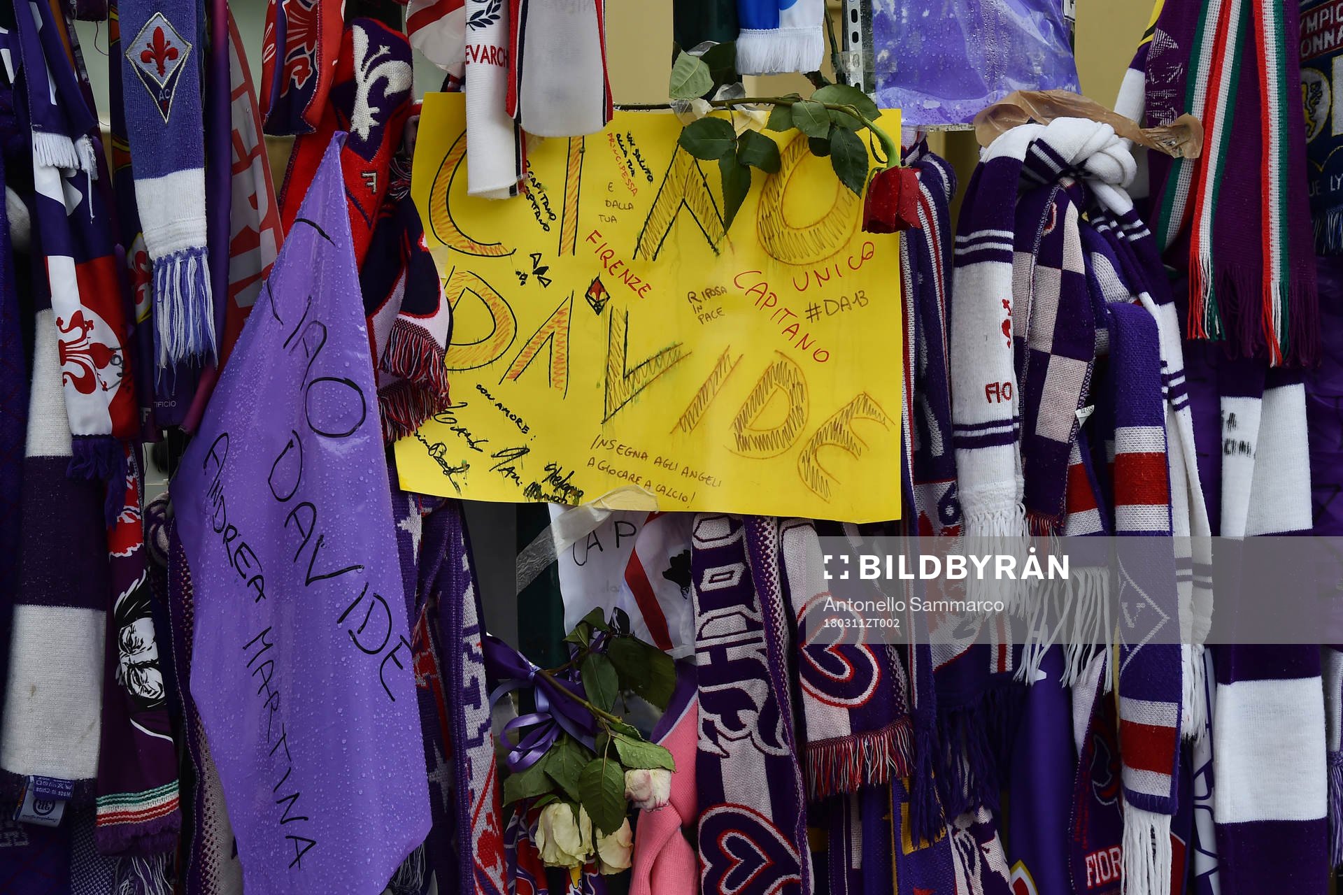 As Firenze 11/03/2018 - campionato di calcio serie A / Fiorentina-Benevento / foto Antonello Sammarco/Image Sport nella foto: striscione tifosi Fiorentina