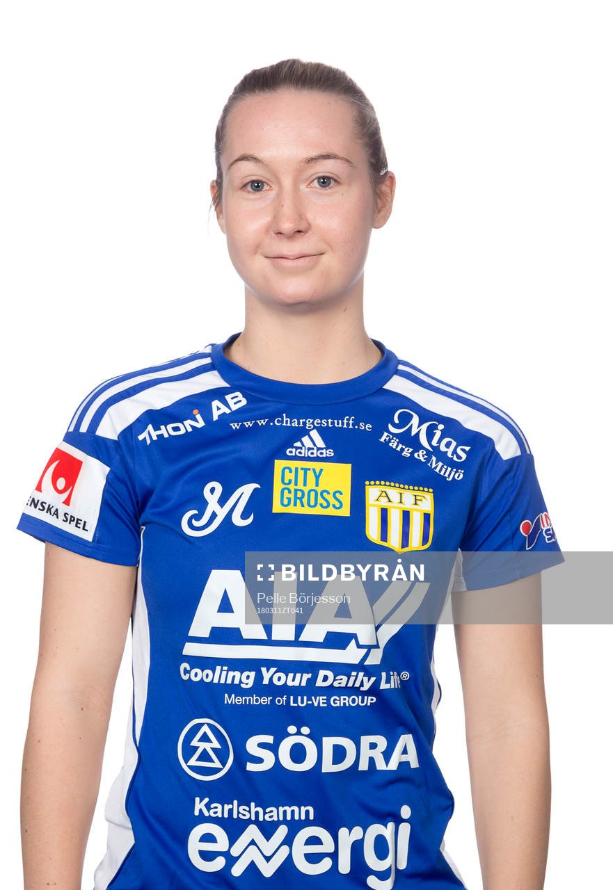 Asarums Niki Gustafsson poserar för ett porträtt den 11 mars 2018 i Karlshamn.
