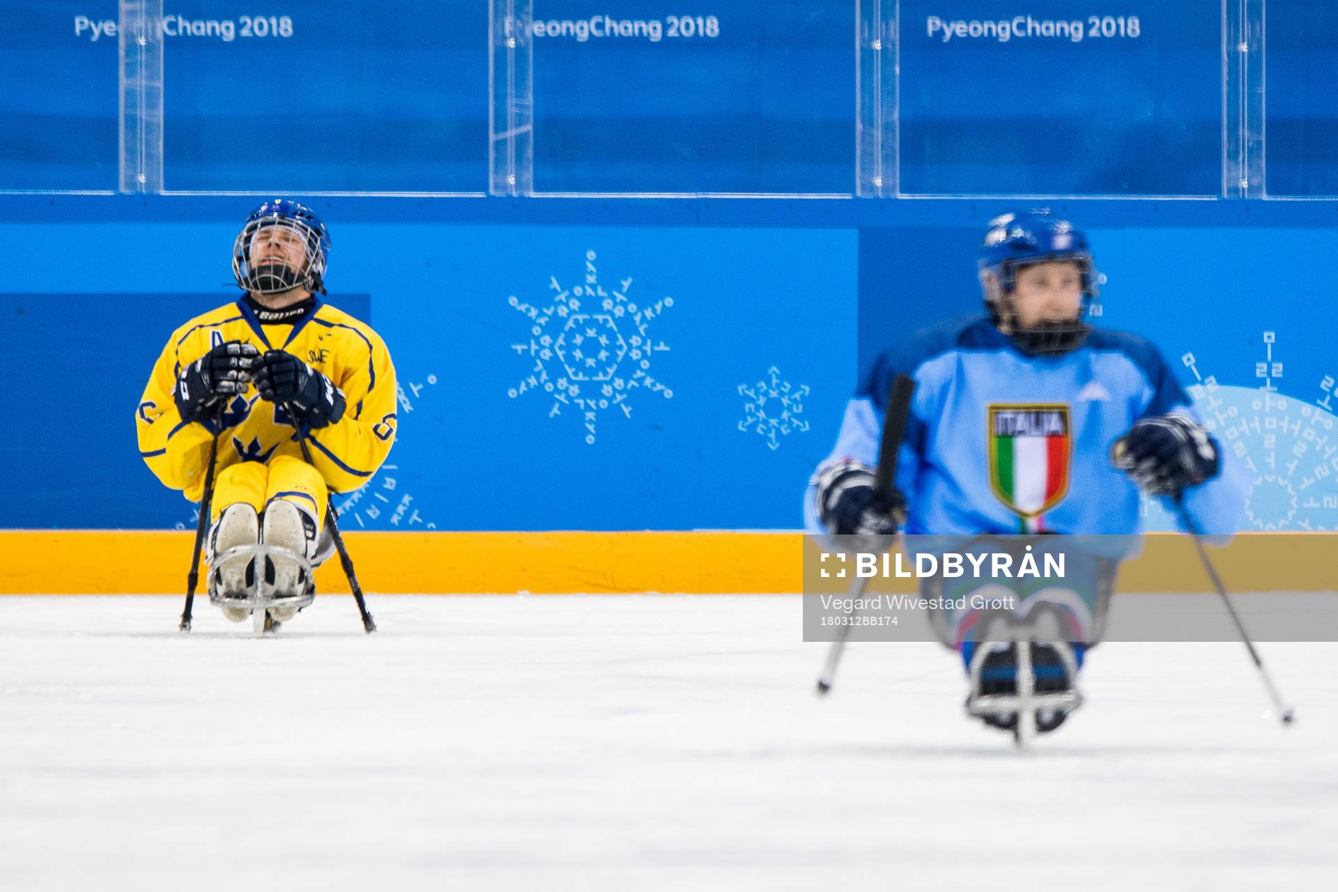 Peter Nilsson of Sweden looks dejected