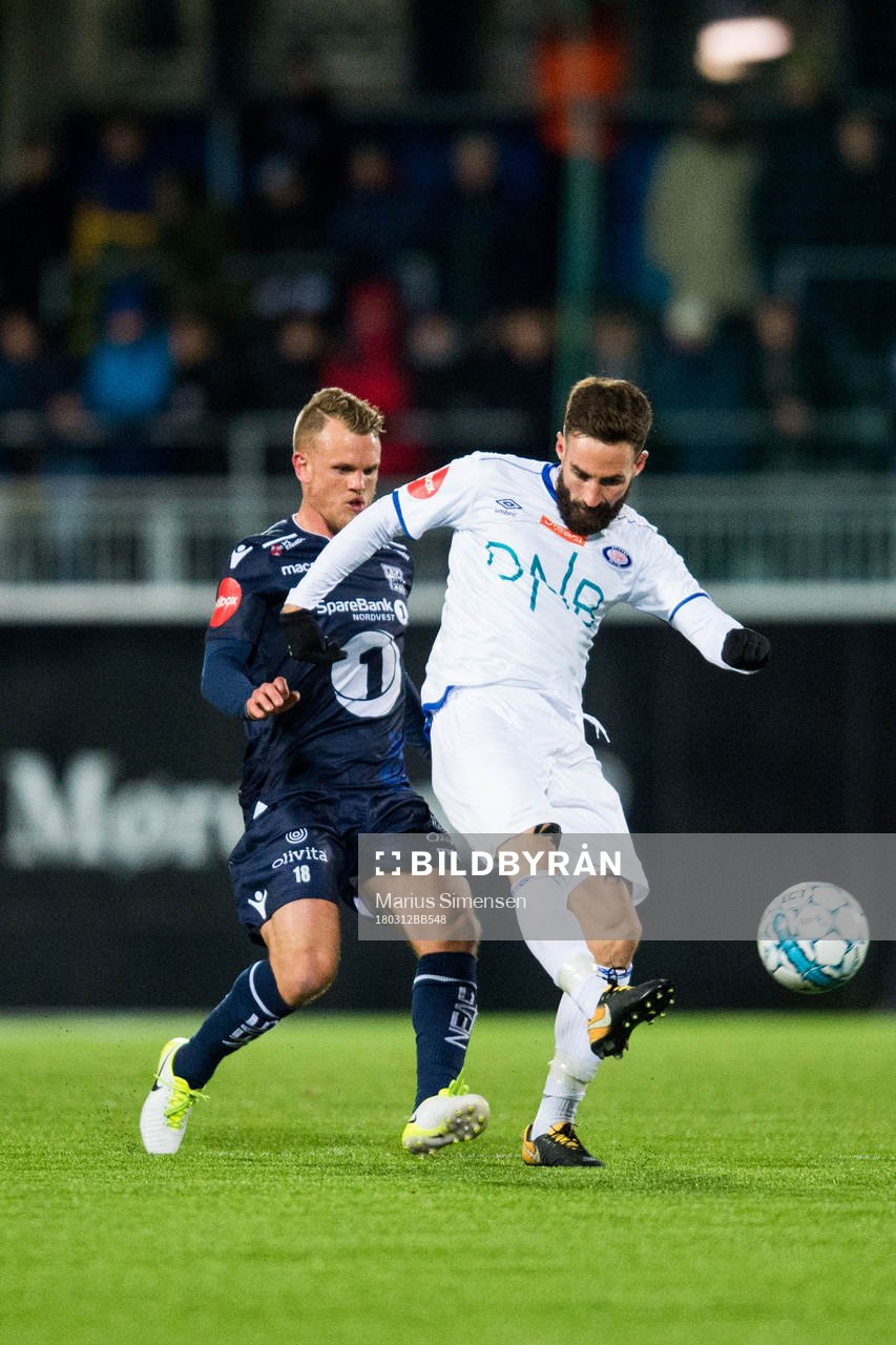 Stian Semb Aasmundsen of Kristiansund and Magnus Lekven of