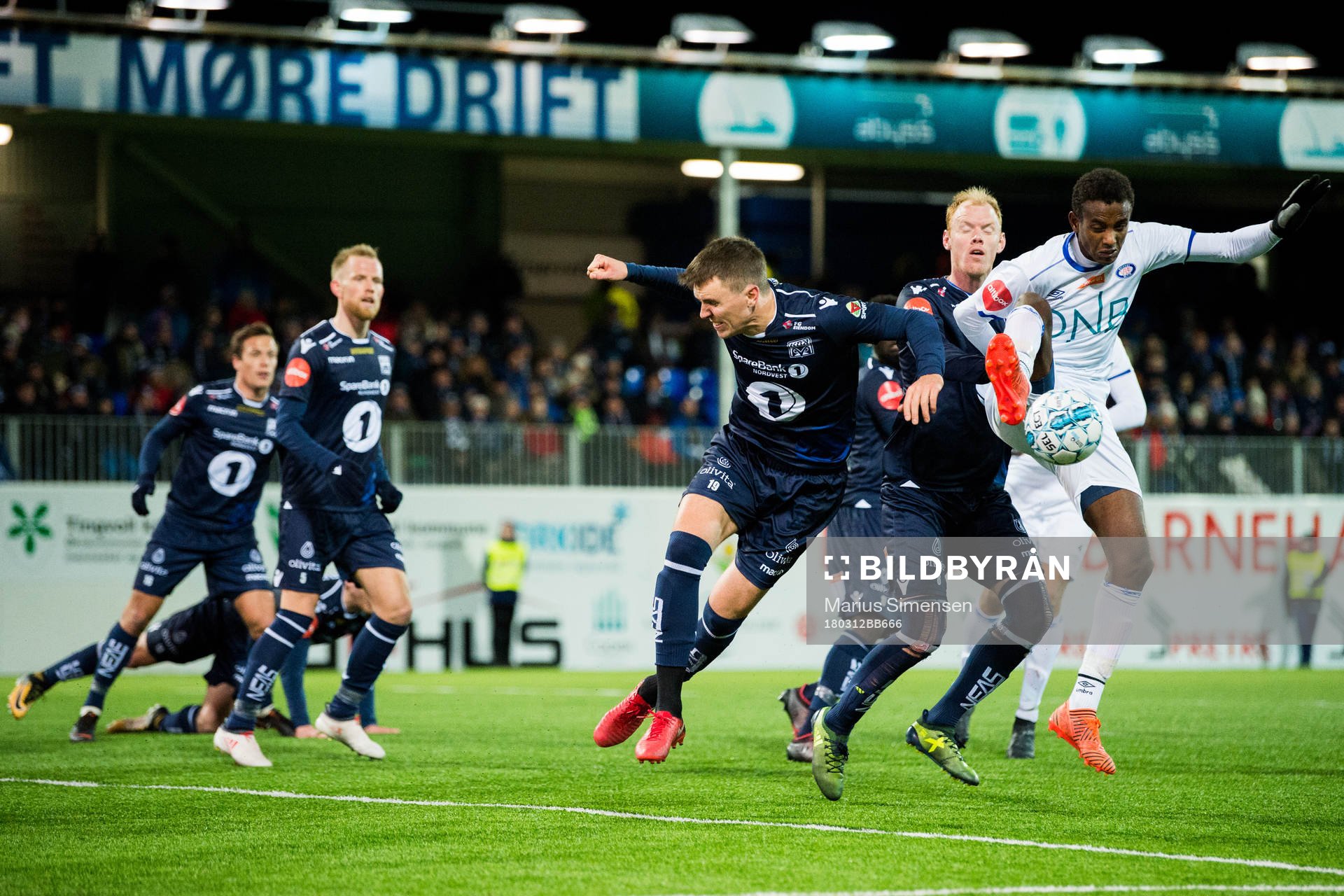 Abdisalam Ibrahim of Vålerenga is being injured