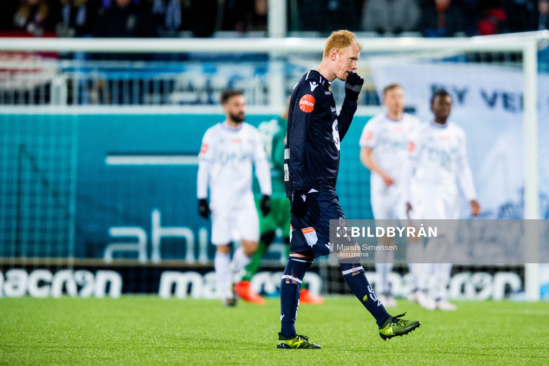 Pål Erik Ulvestad of Kristiansund looks dejected
