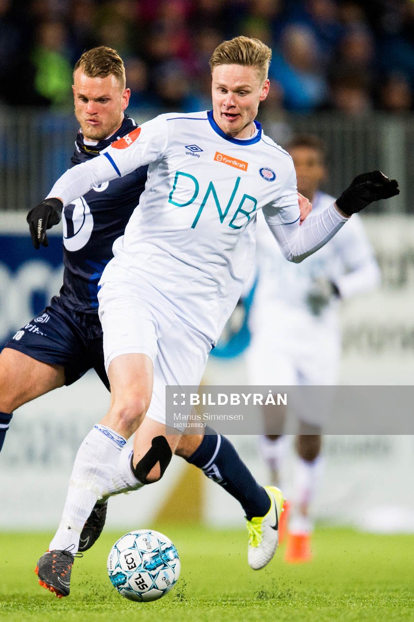 Stian Semb Aasmundsen of Kristiansund and Simen Juklerød
