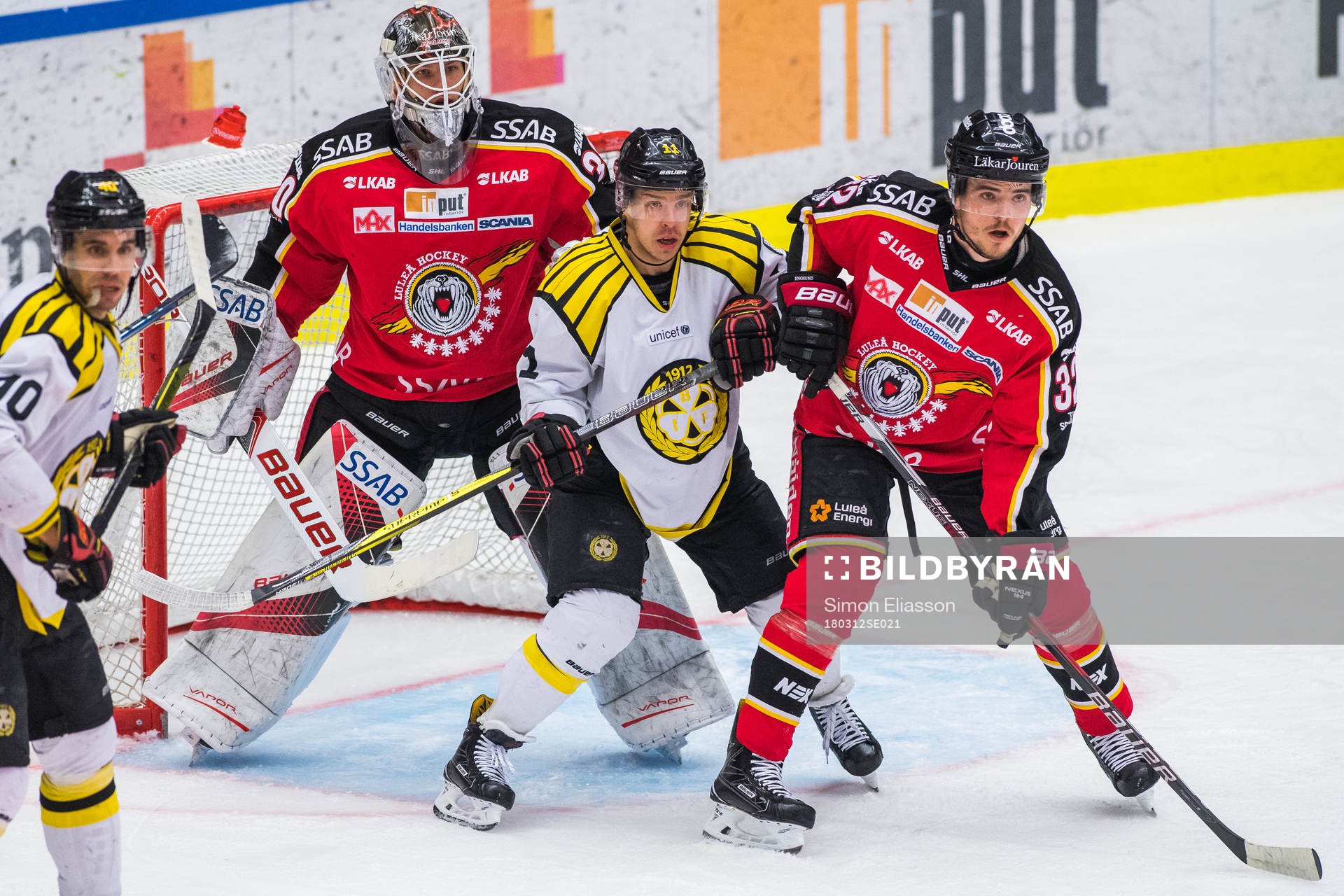 Brynäs Kevin Clark och Luleås Oscar Engsund