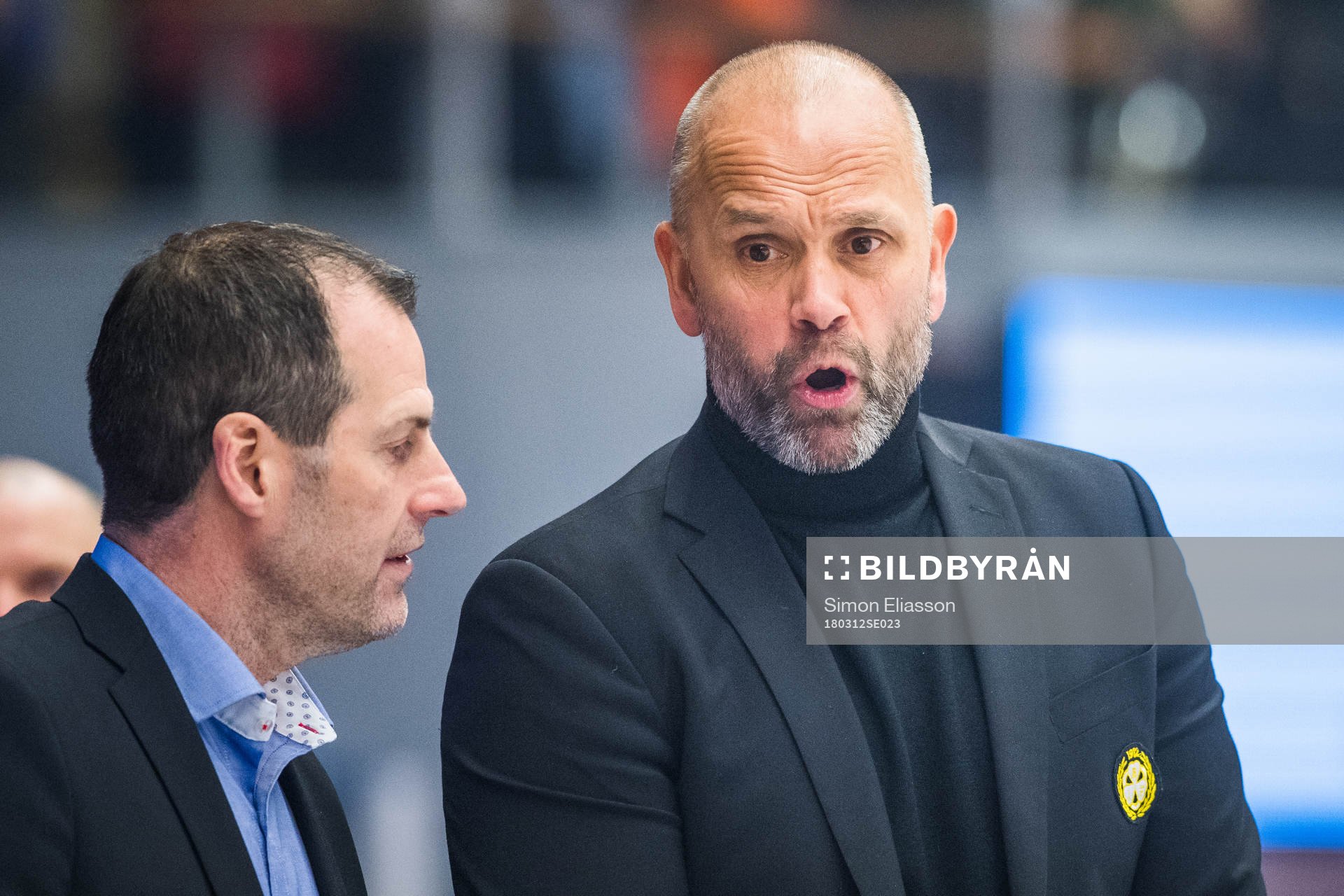Brynäs tränare Tommy Sjödin och assisterande tränare