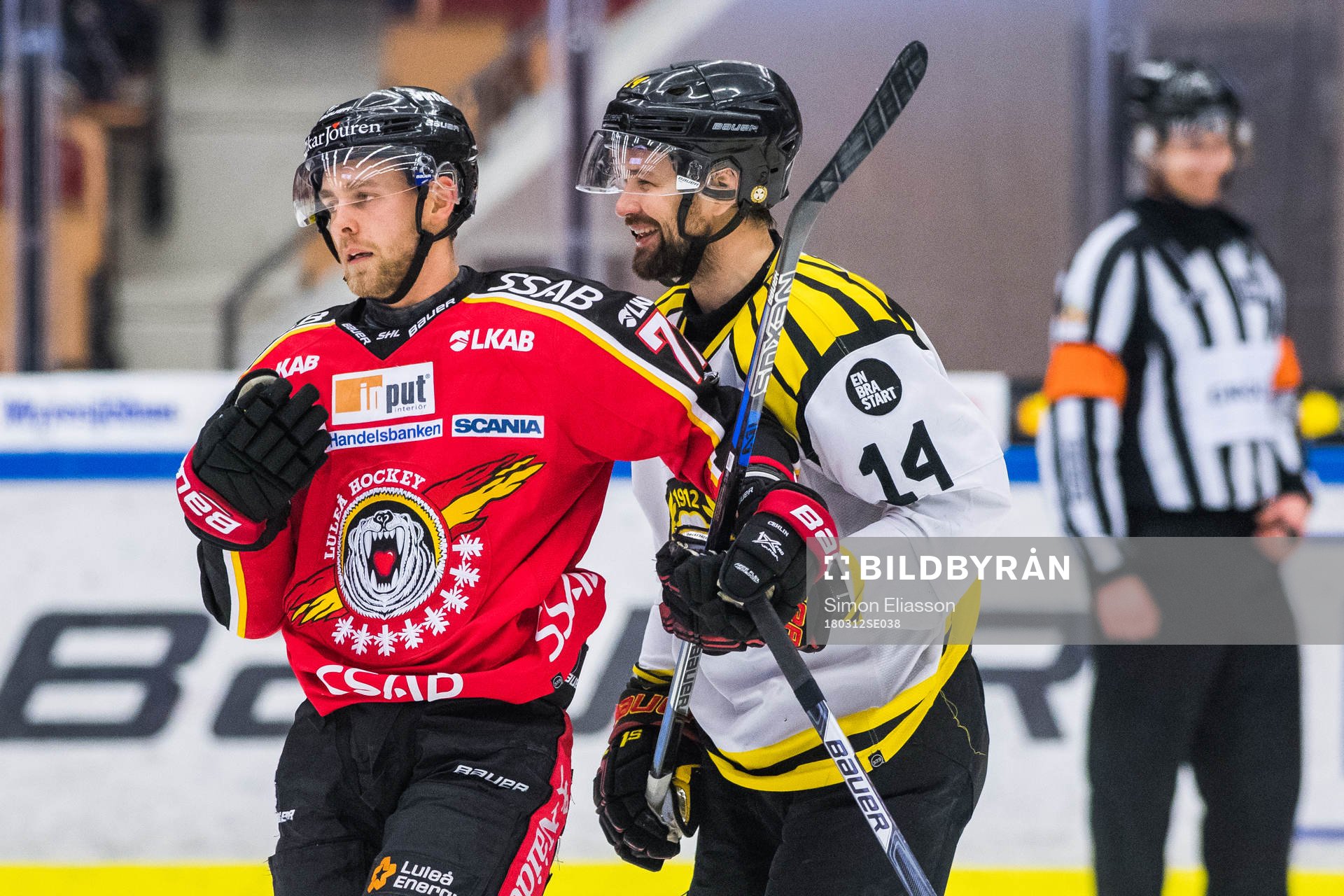 Luleås Patrick Cehlin och Brynäs Johan Alcén