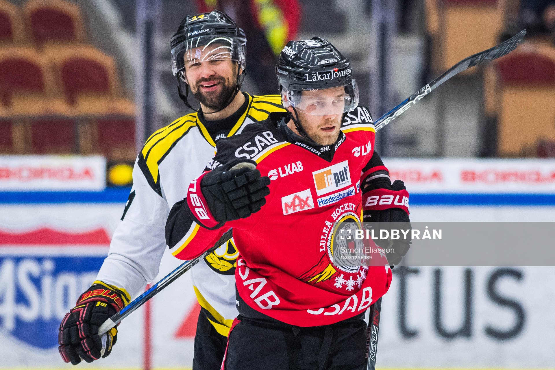 Luleås Patrick Cehlin och Brynäs Johan Alcén