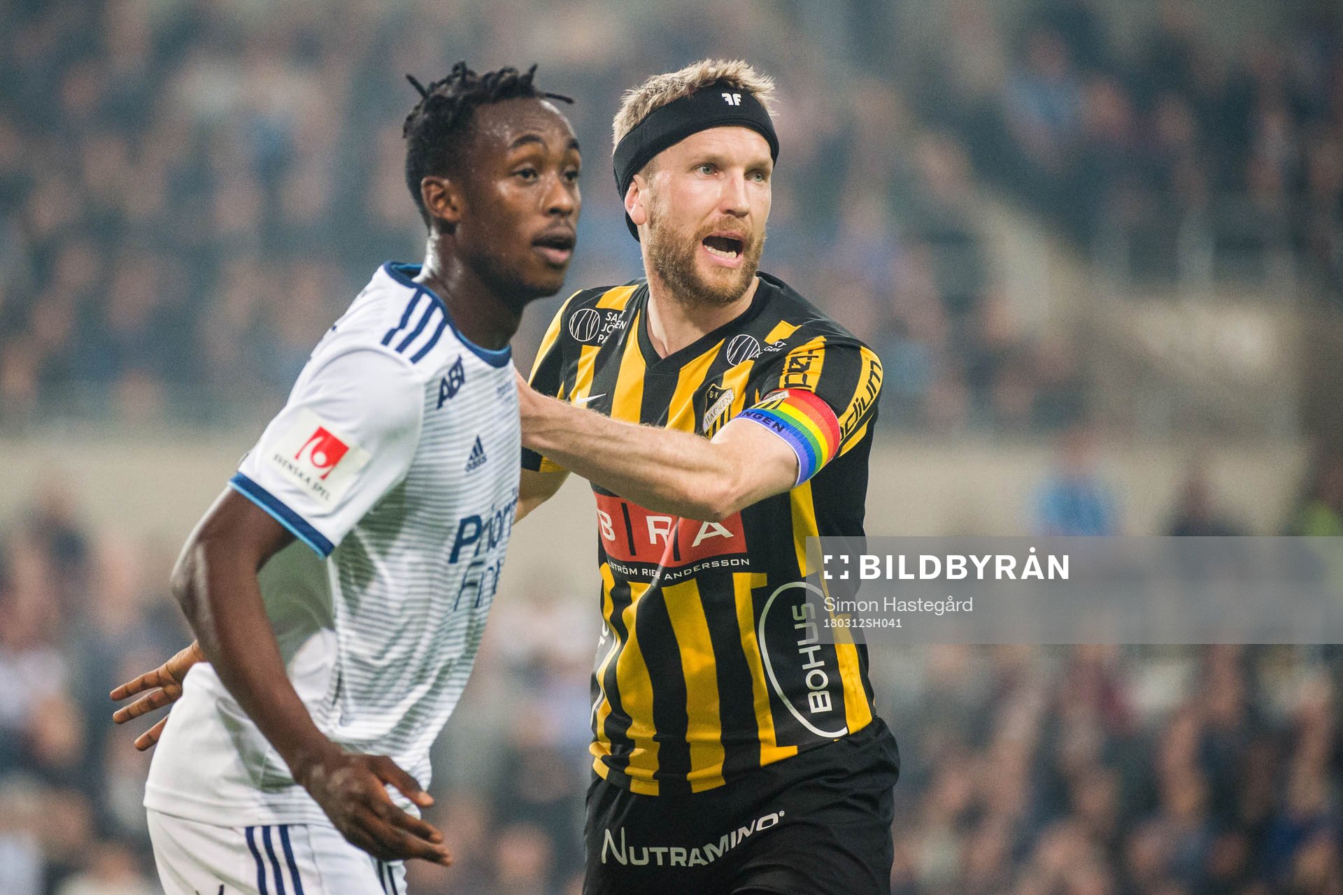 Djurgårdens Philana Tinotenda Kadewere och Häckens Rasmus