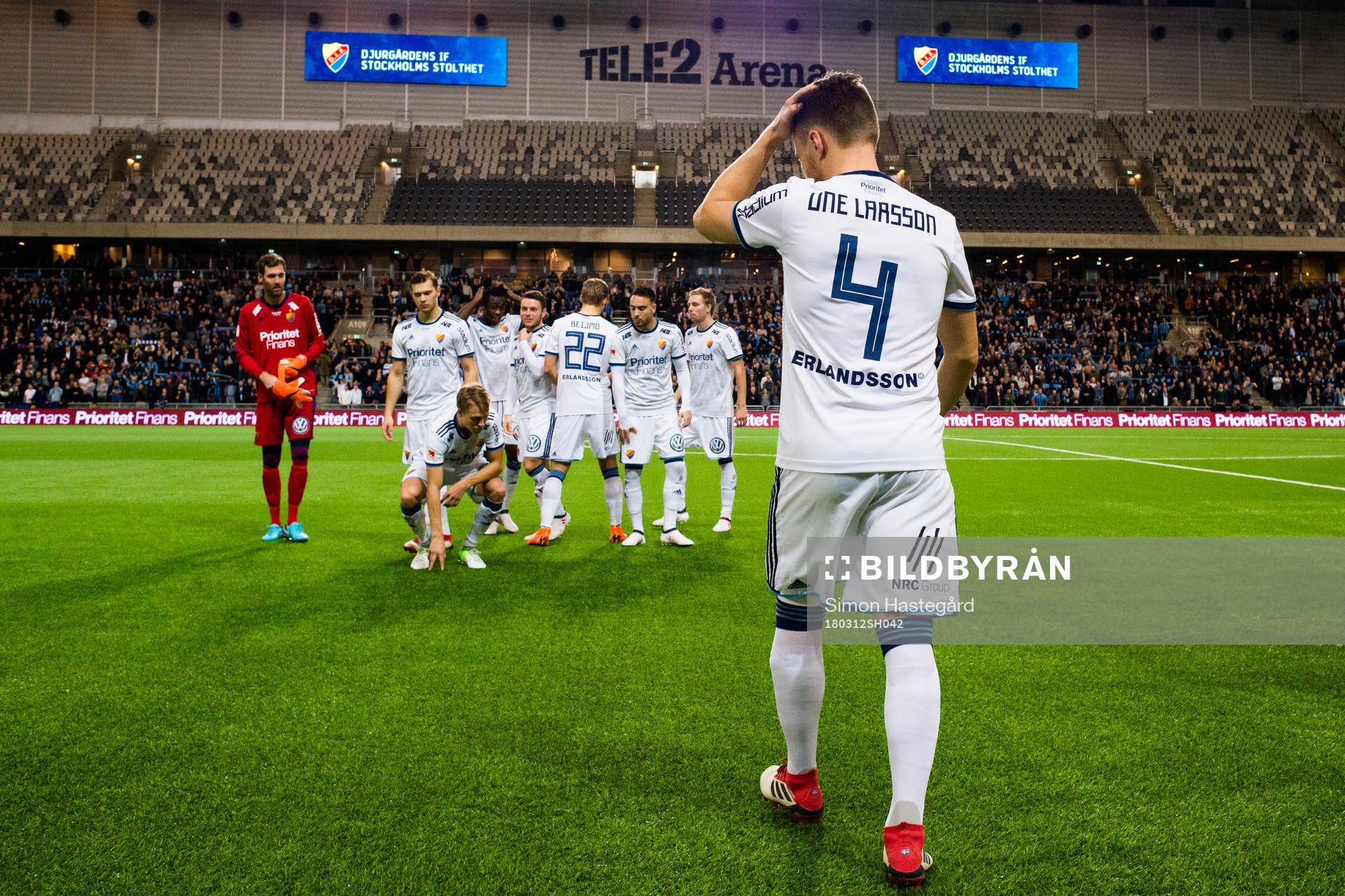 Djurgårdens Jacob Une Larsson före  kvartsfinalen i