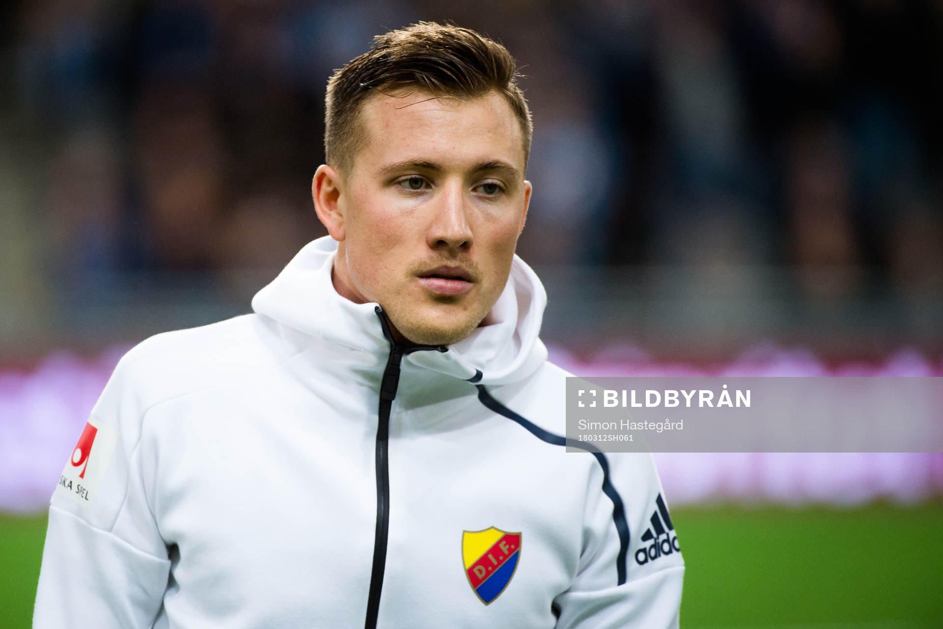Djurgårdens Fredrik Ulvestad före kvartsfinalen i Svenska