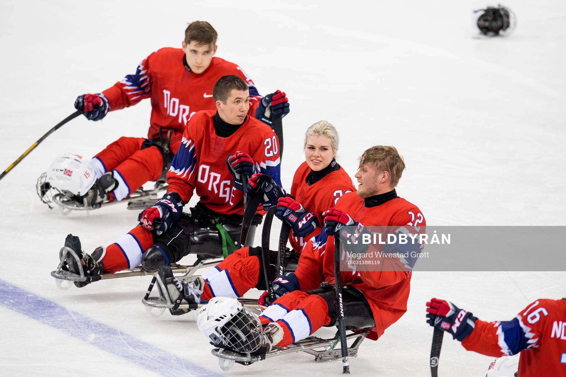 Martin Hamre, Lena Schrøder and Magnus Bøgle of Norway
