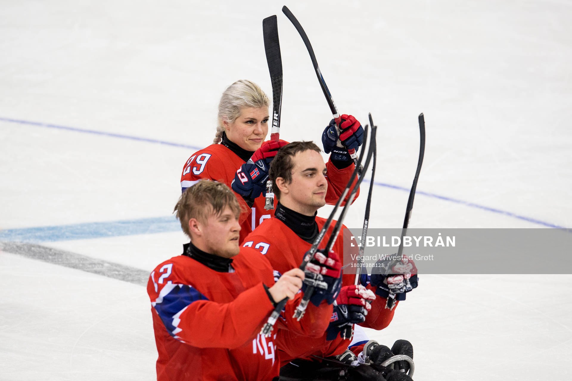 Lena Schrøder of Norway celebrates