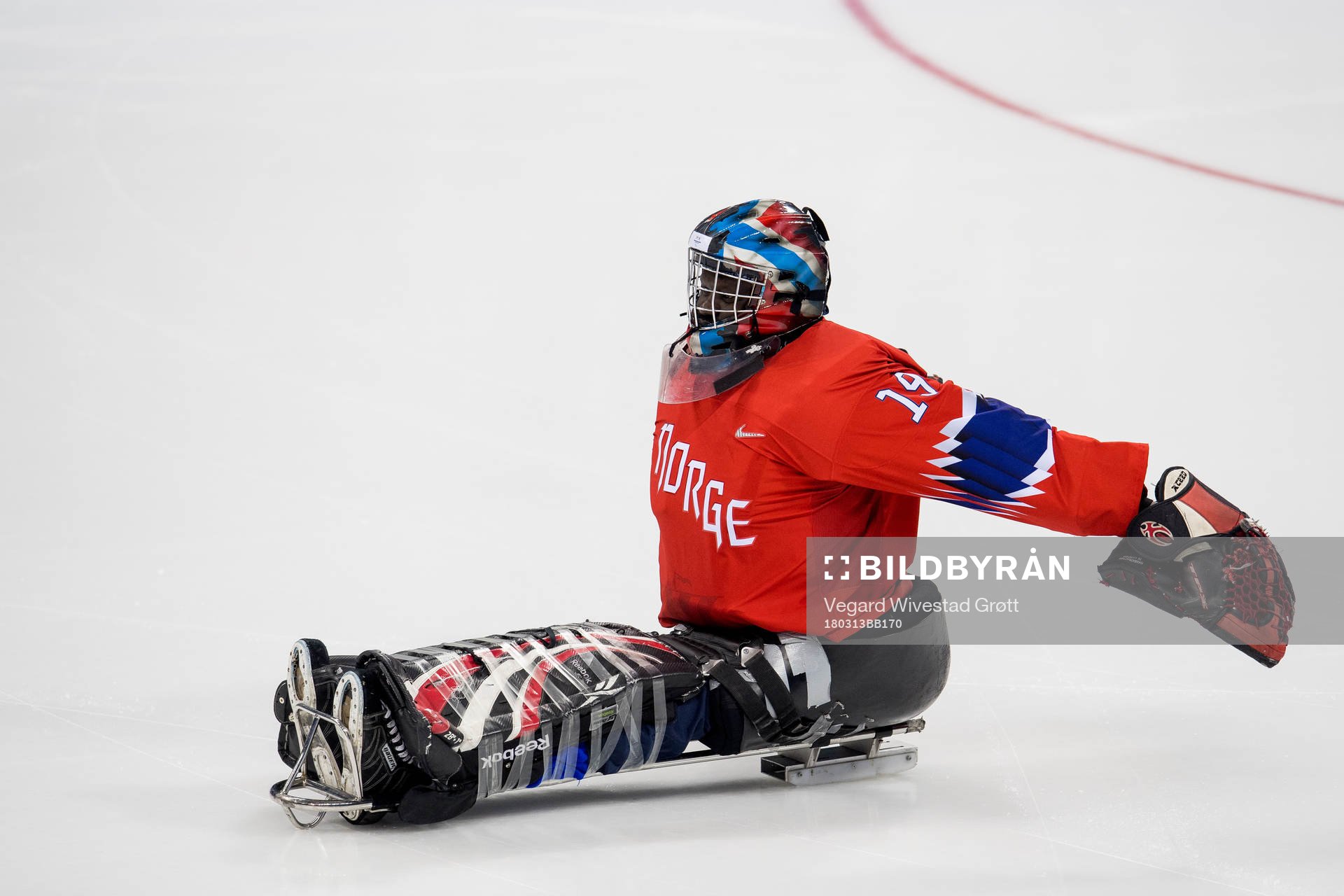 Goaltender Kissinger Deng of Norway