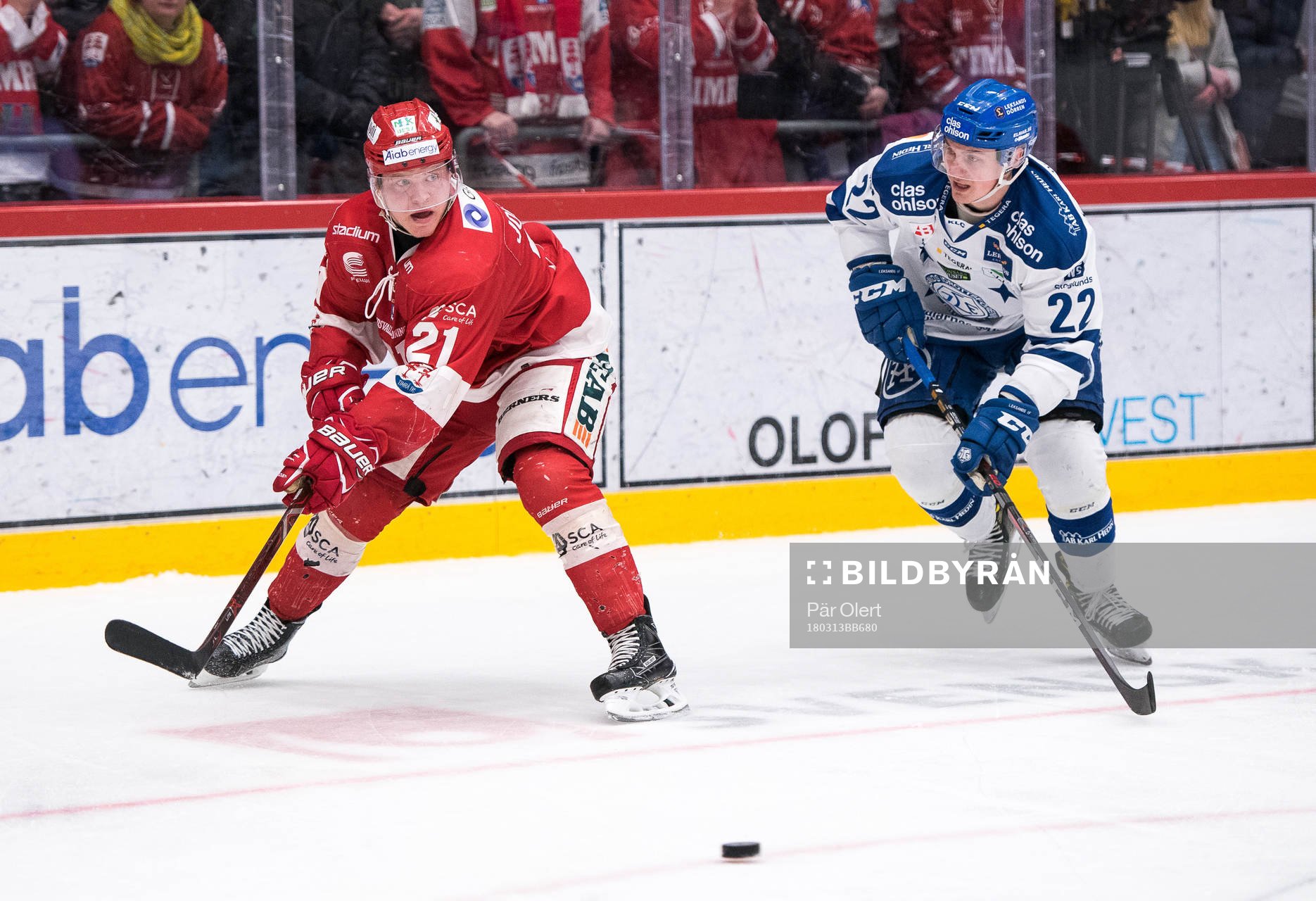 Timrås Johan Johnsson och Leksands Martin Grönberg