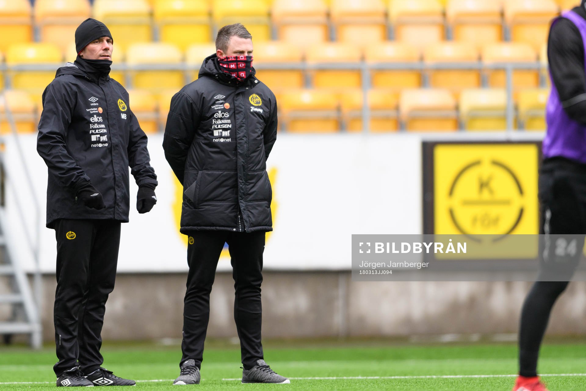 assisterande tränare Miguel Beas och manager Jimmy Thelin