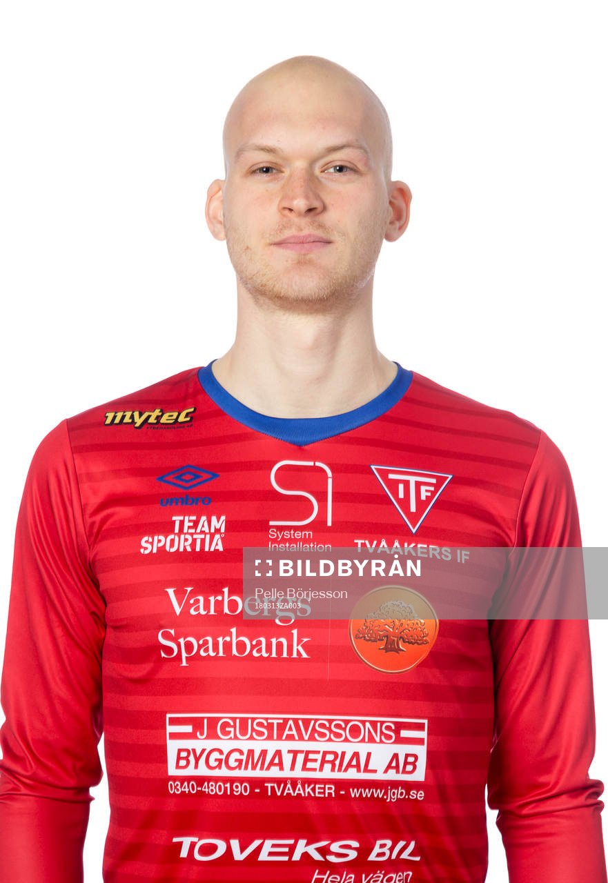 Tvååkers Viktor Nilsson poserar för ett porträtt den 13 mars 2018 i Tvååker.