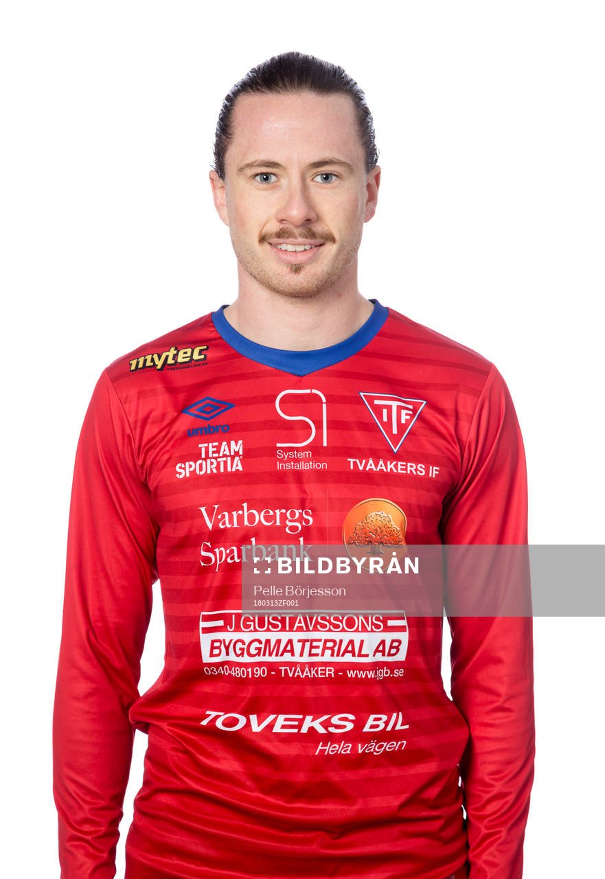 Tvååkers Rasmus Andersson poserar för ett porträtt den 13 mars 2018 i Tvååker.
