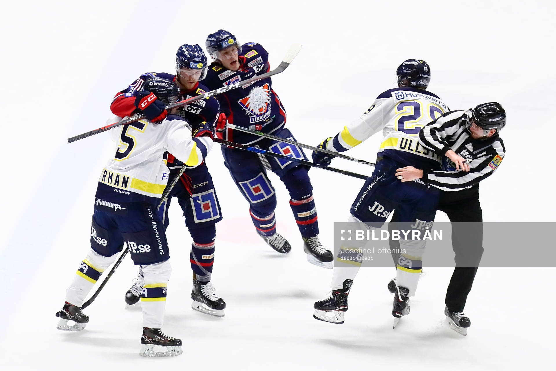 s Fredrik Styrman, Linköpings Nick Sörensen, Linköpings