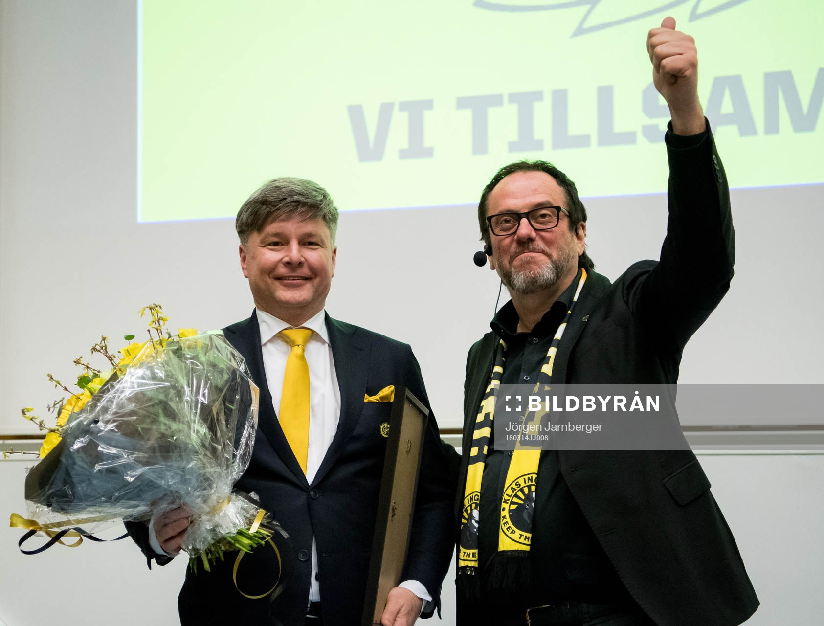 Avgående ordförande Bo Johansson och nytillträde