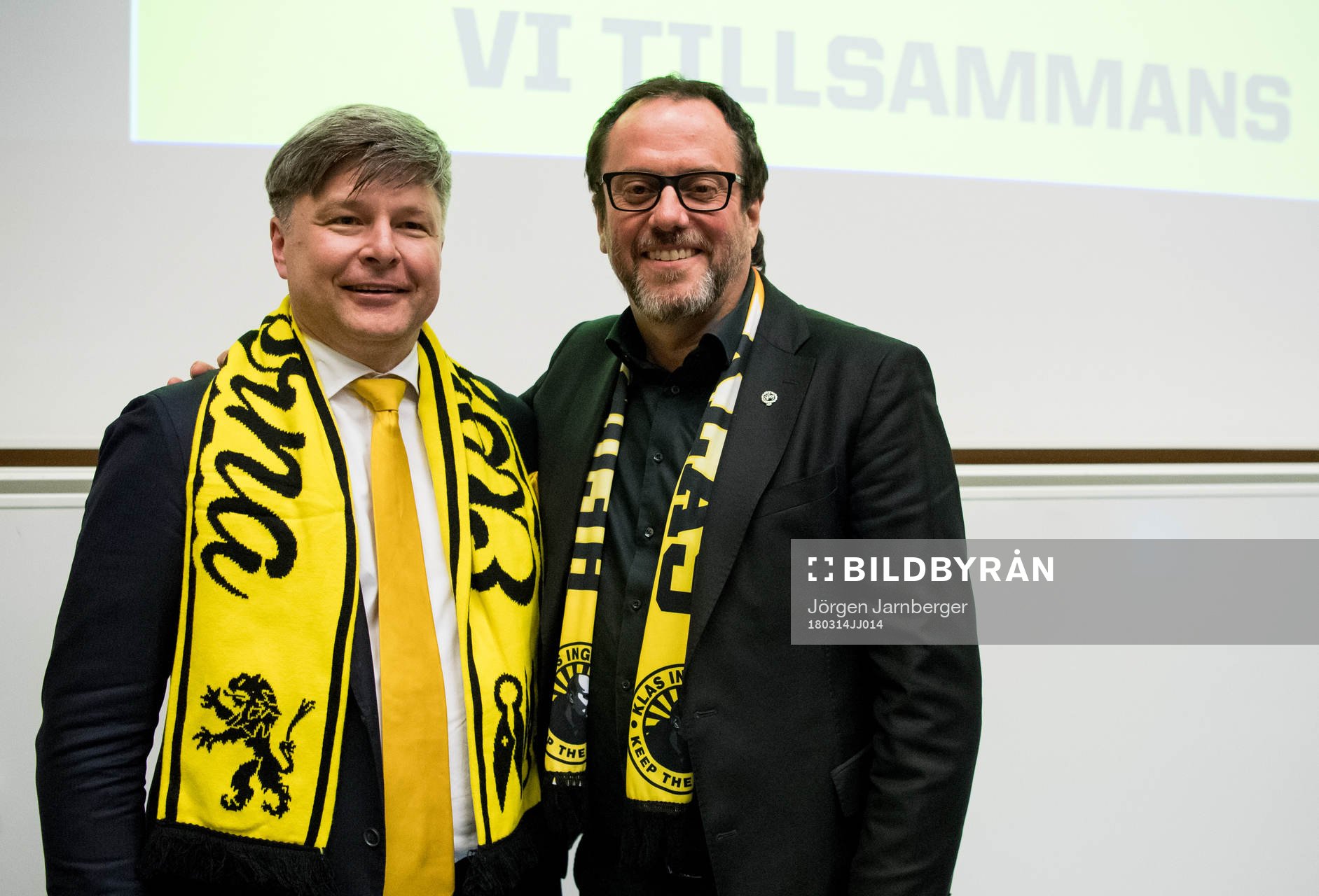 Avgående ordförande Bo Johansson och nytillträde