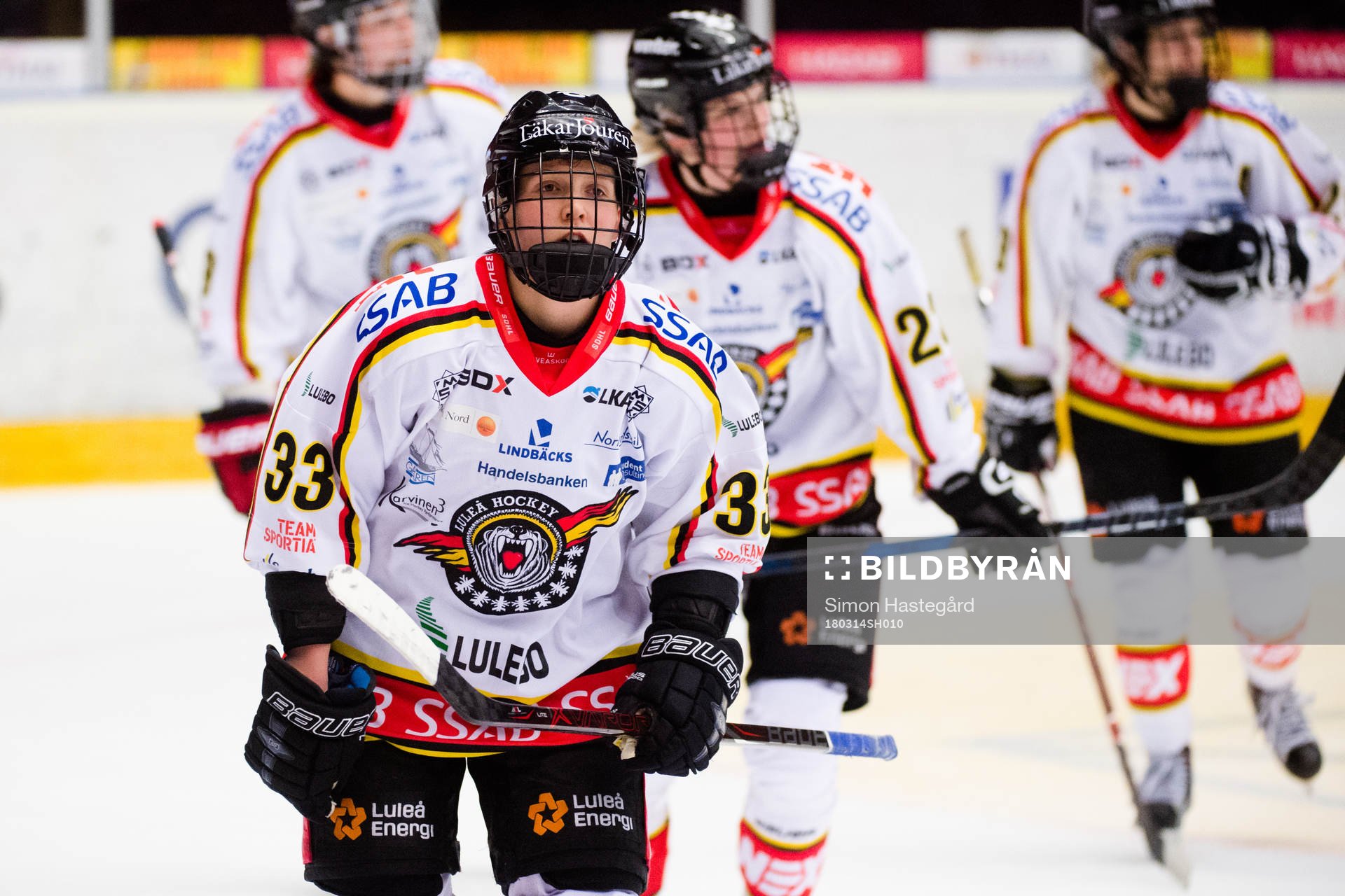 Luleås Michelle Karvinen jublar