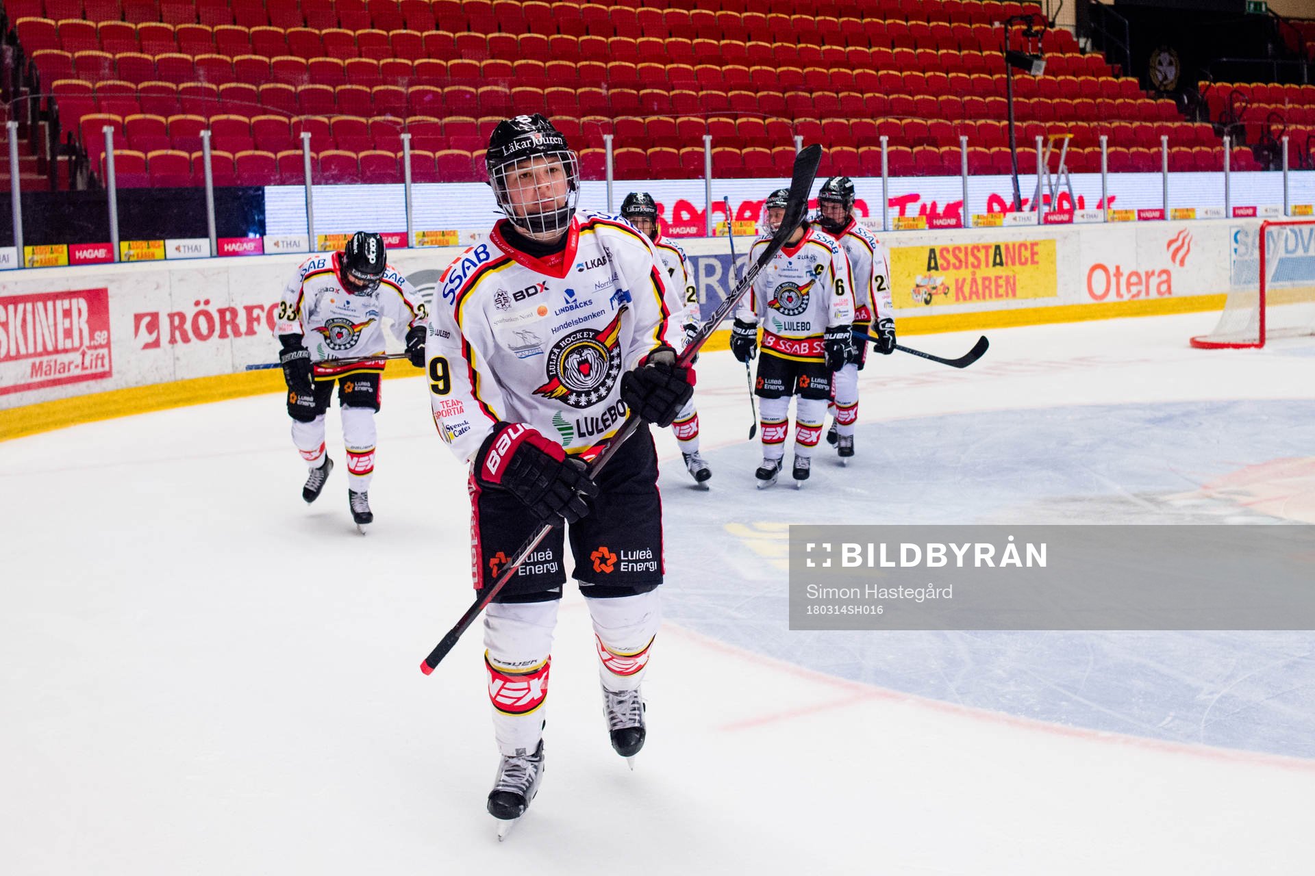 Luleås Jennifer Wakefield jublar