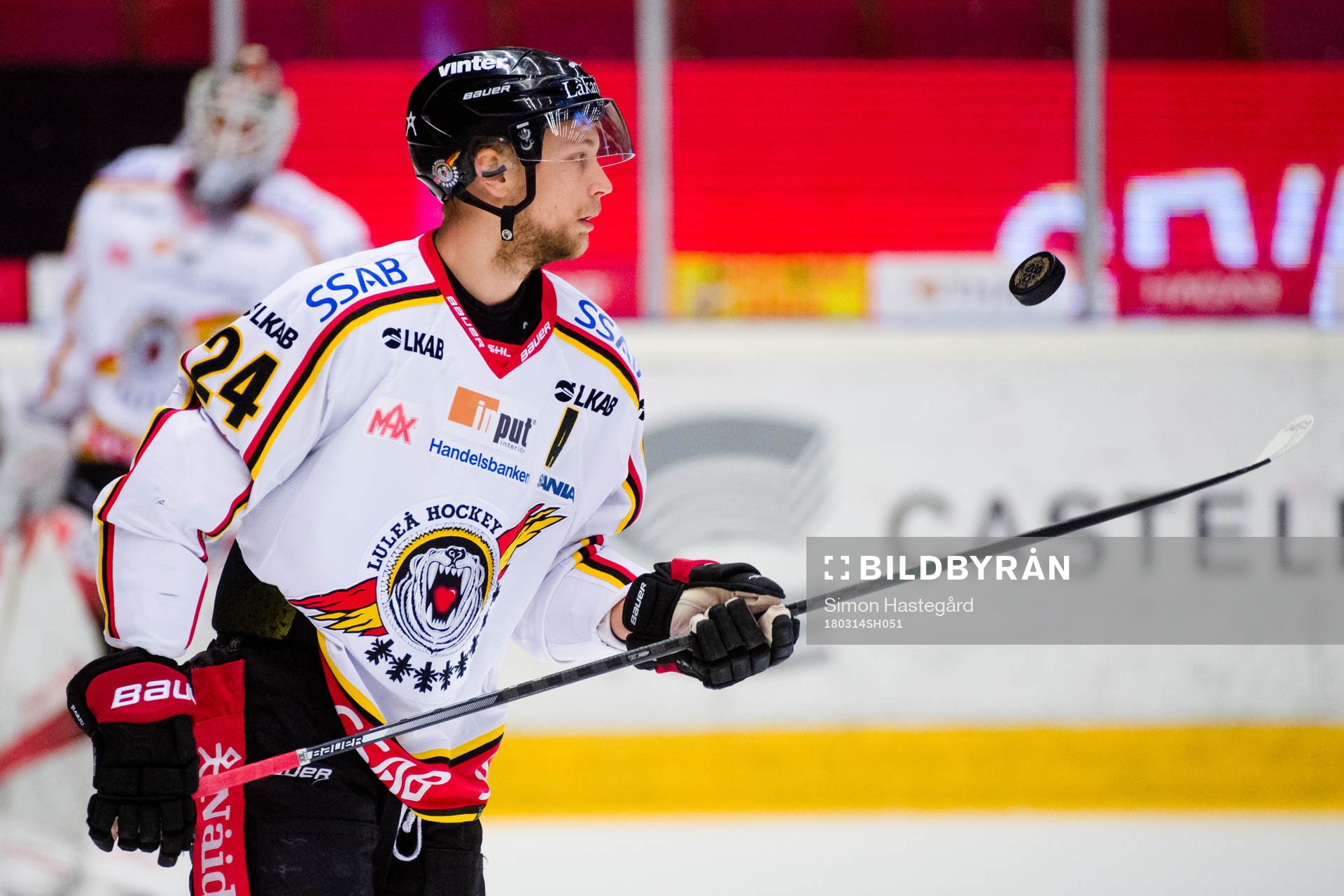Luleås Johan Harju före åttondelsfinal 2 i SM-slutspelet