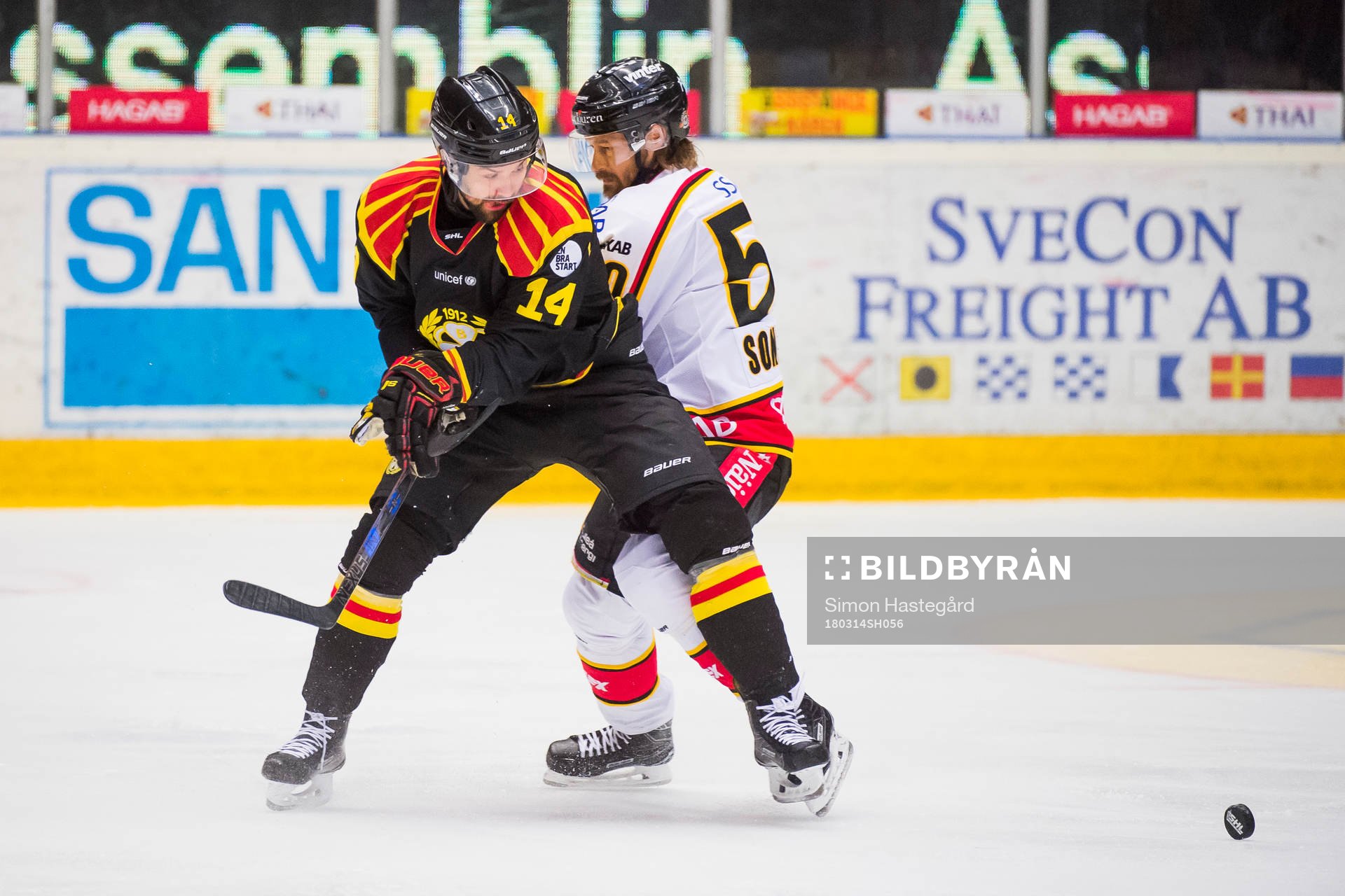 Brynäs Johan Alcén och Luleås Daniel Sondell