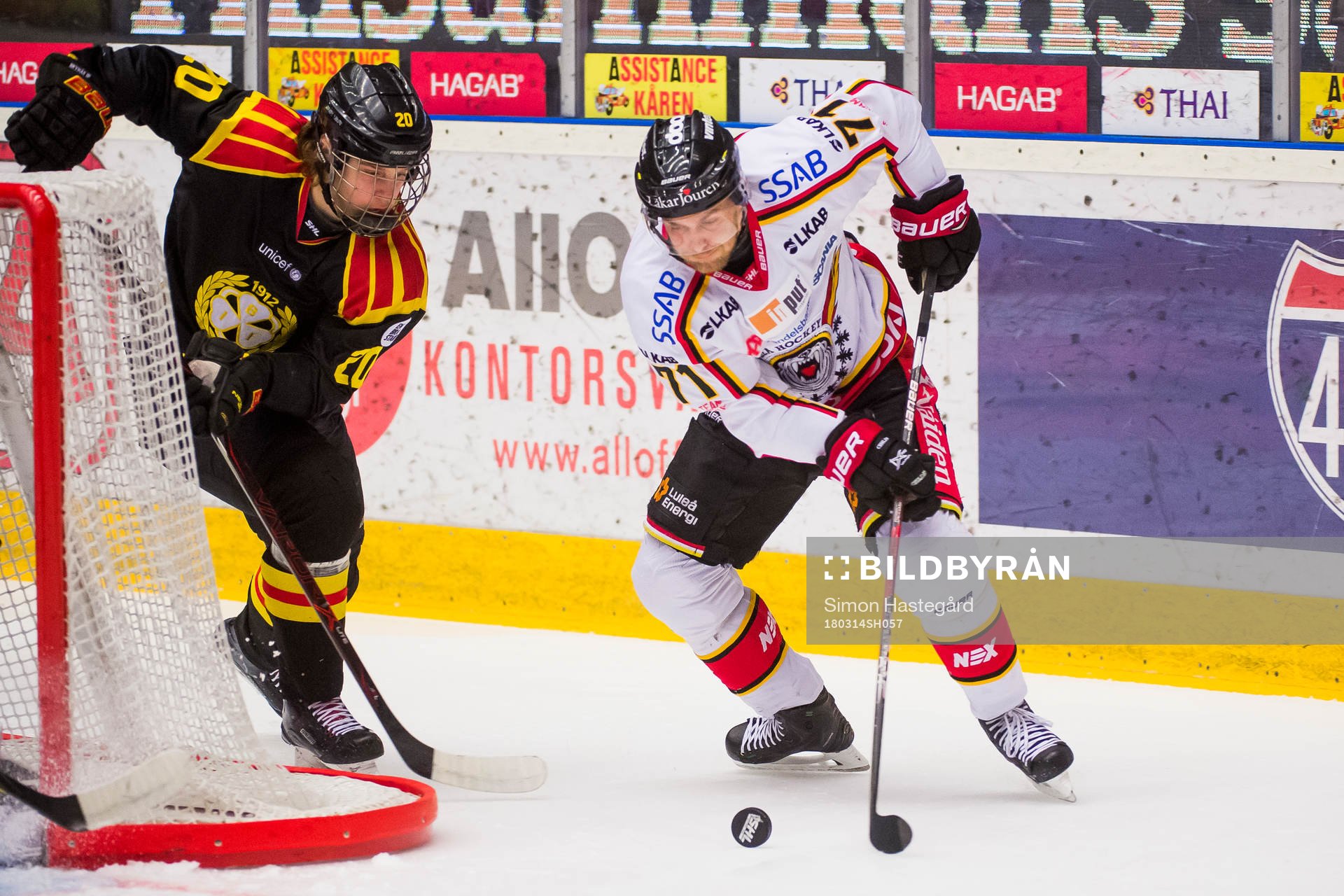 Brynäs Marcus Westfält och Luleås Patrick Cehlin