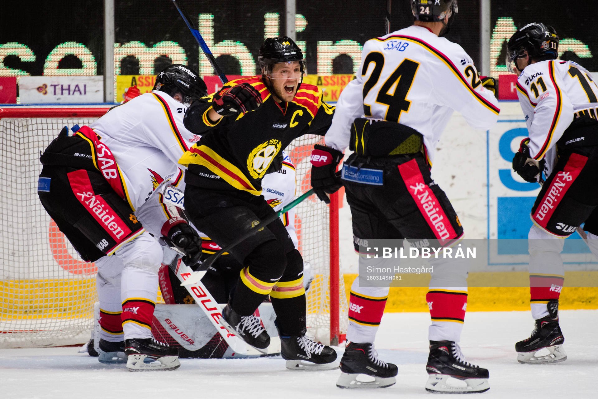 Brynäs Jacob Blomqvist jublar