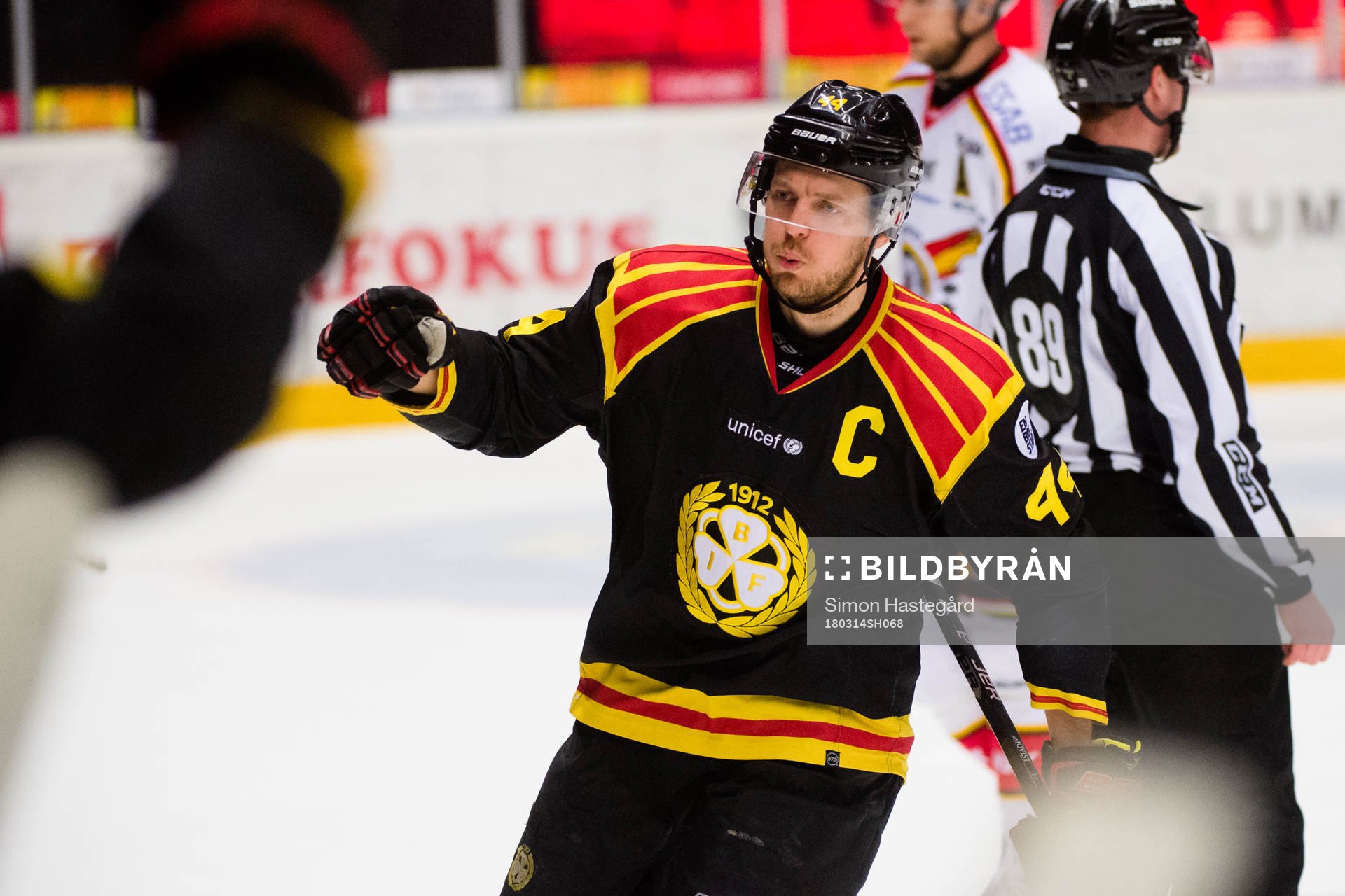 Brynäs Jacob Blomqvist jublar