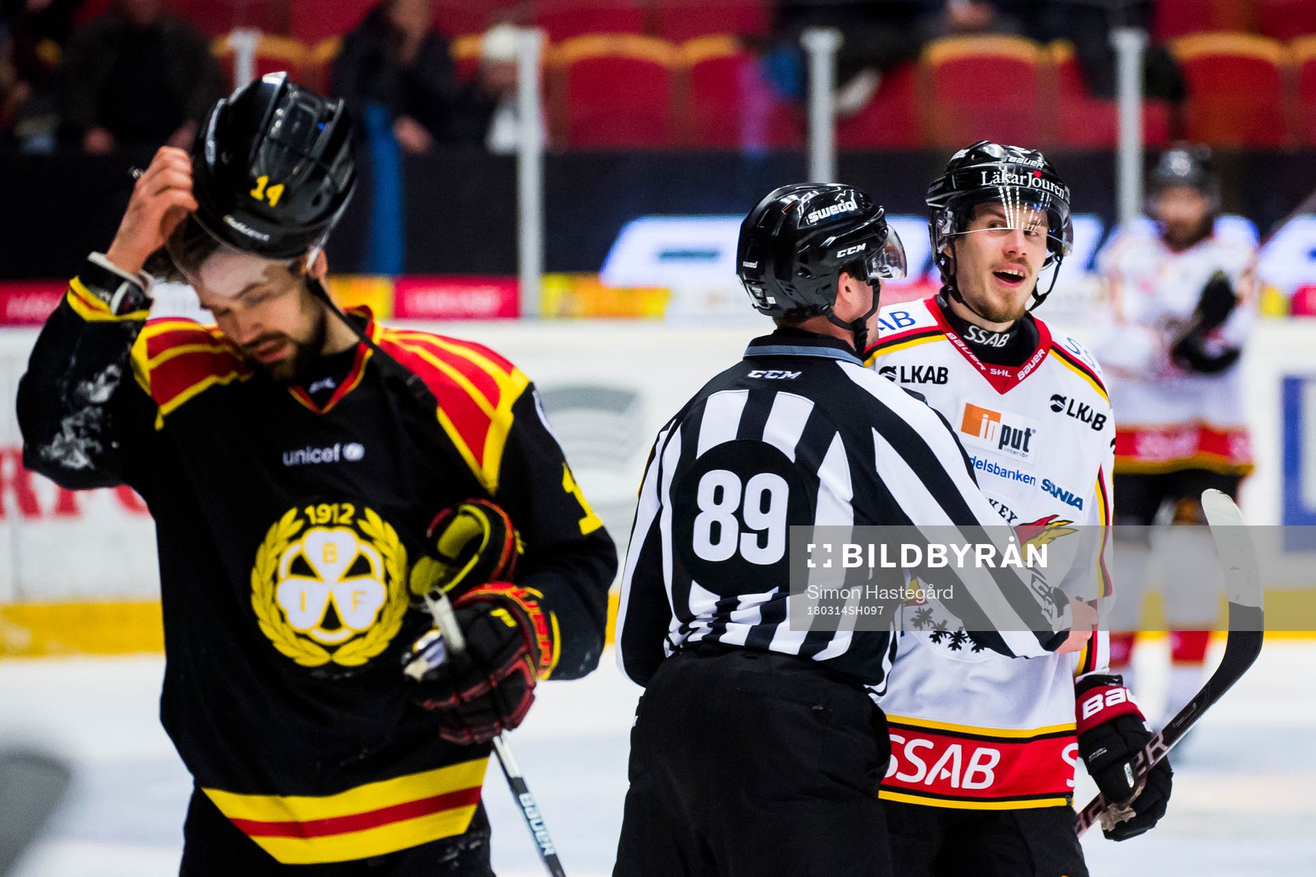 Brynäs Johan Alcén och Luleås Emil Larsson