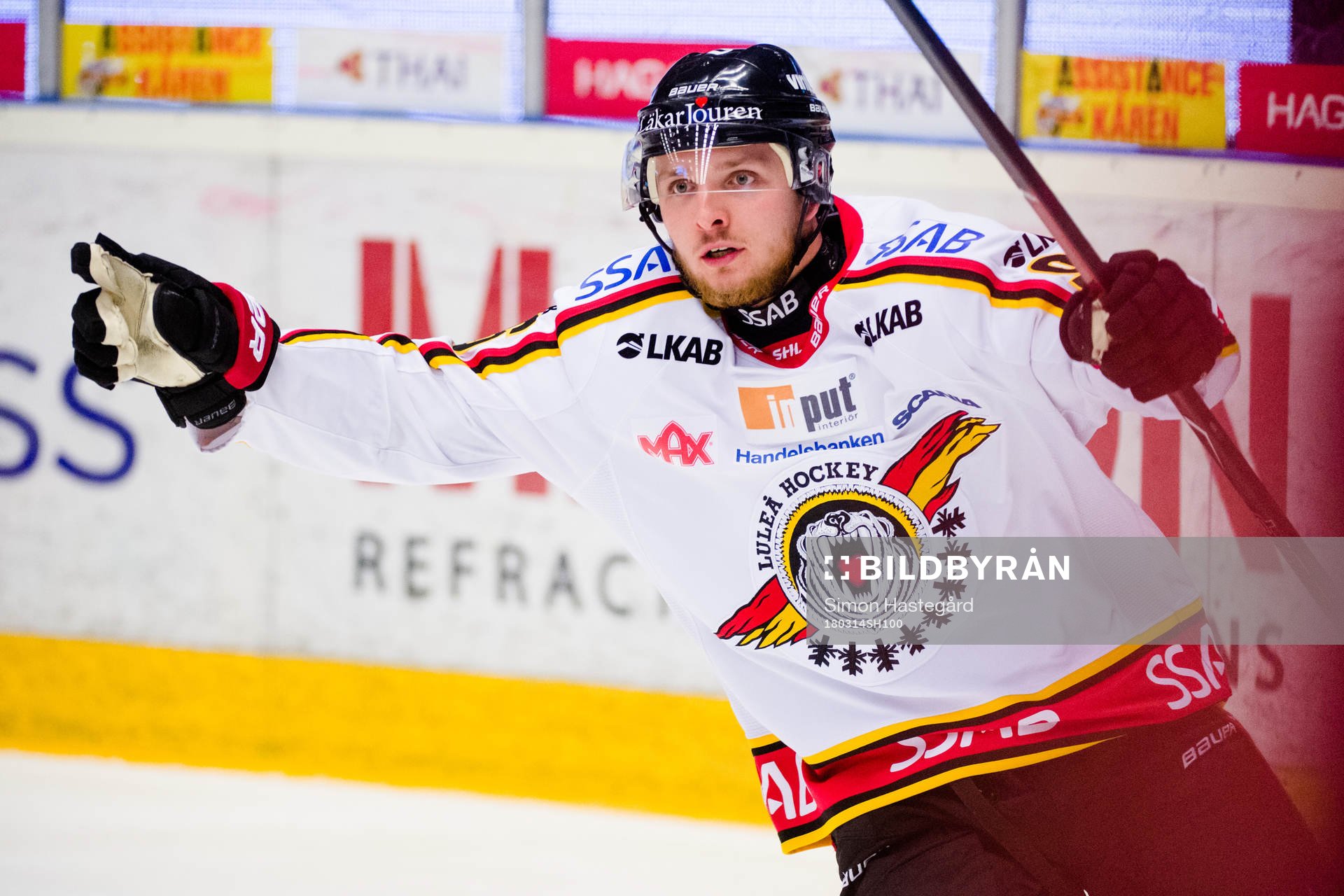 Luleås Robin Kovacs jublar