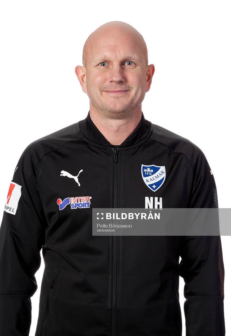IFK Kalmars assisterande tränare Niclas Hejdenberg poserar för ett porträtt den 14 mars 2018 i Kalmar.