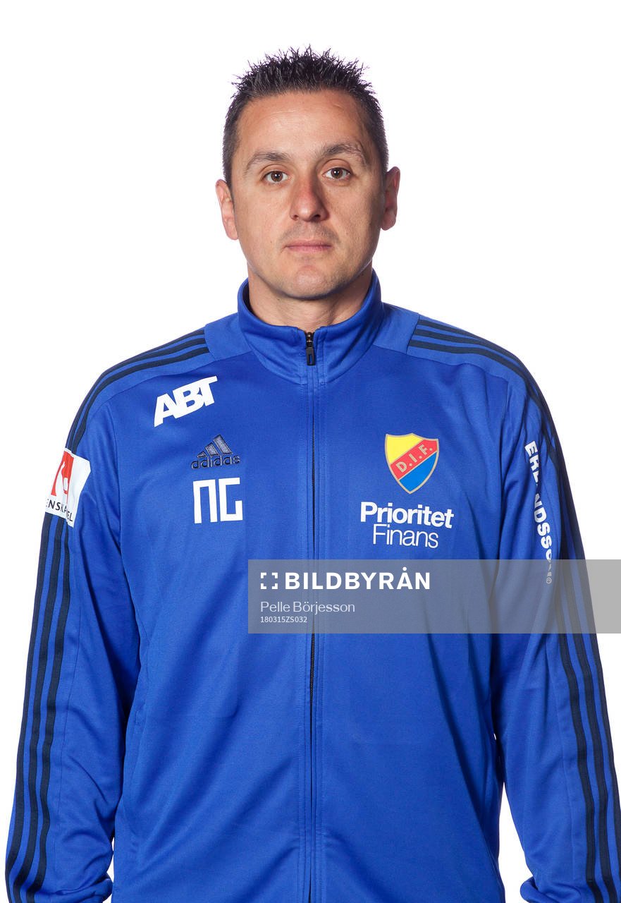 Djurgårdens målvaktstränare Nikos Gkoulios