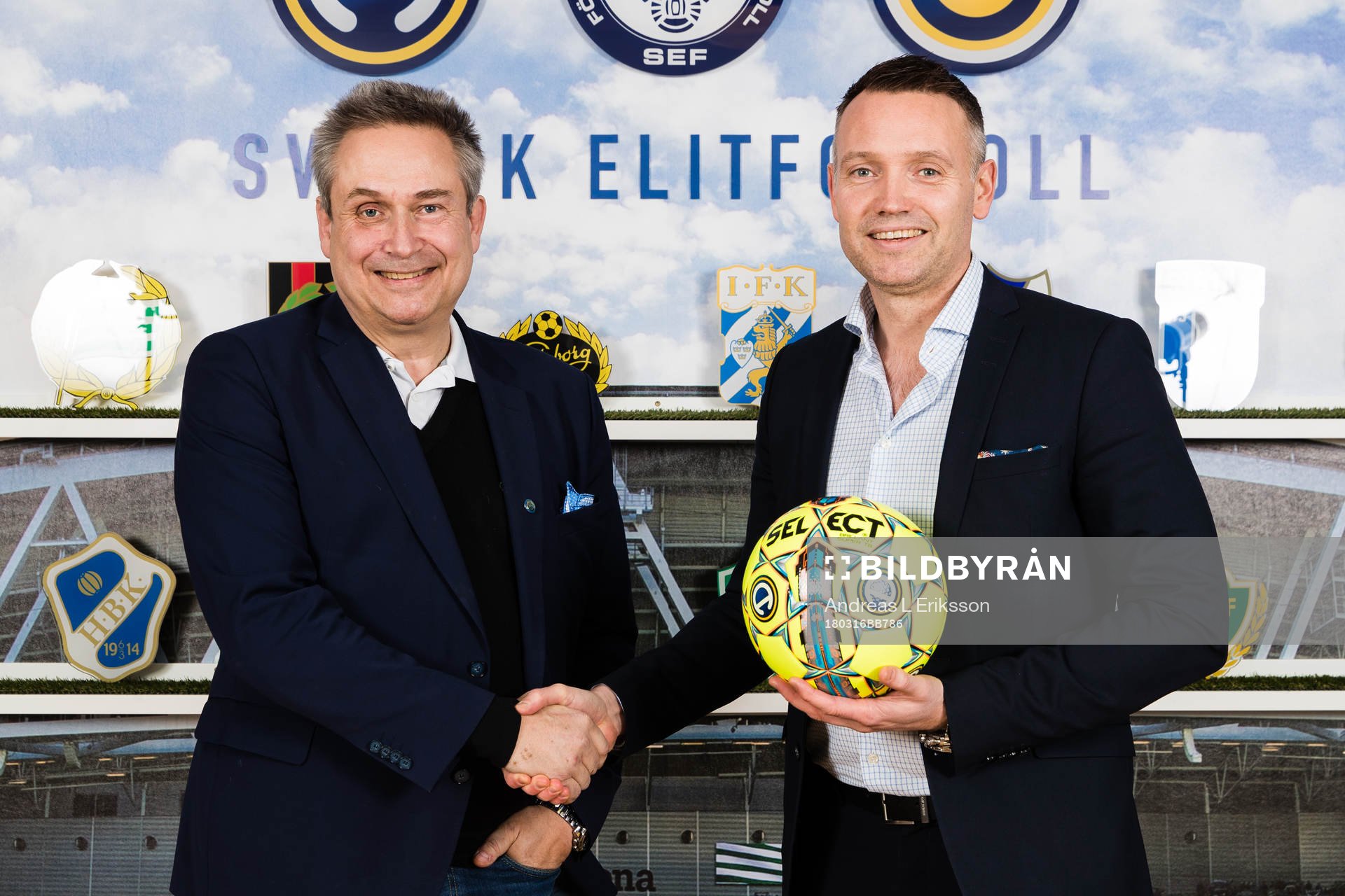 Svensk Elitfotboll (SEF) presenterar nytt sponsoravtal med
