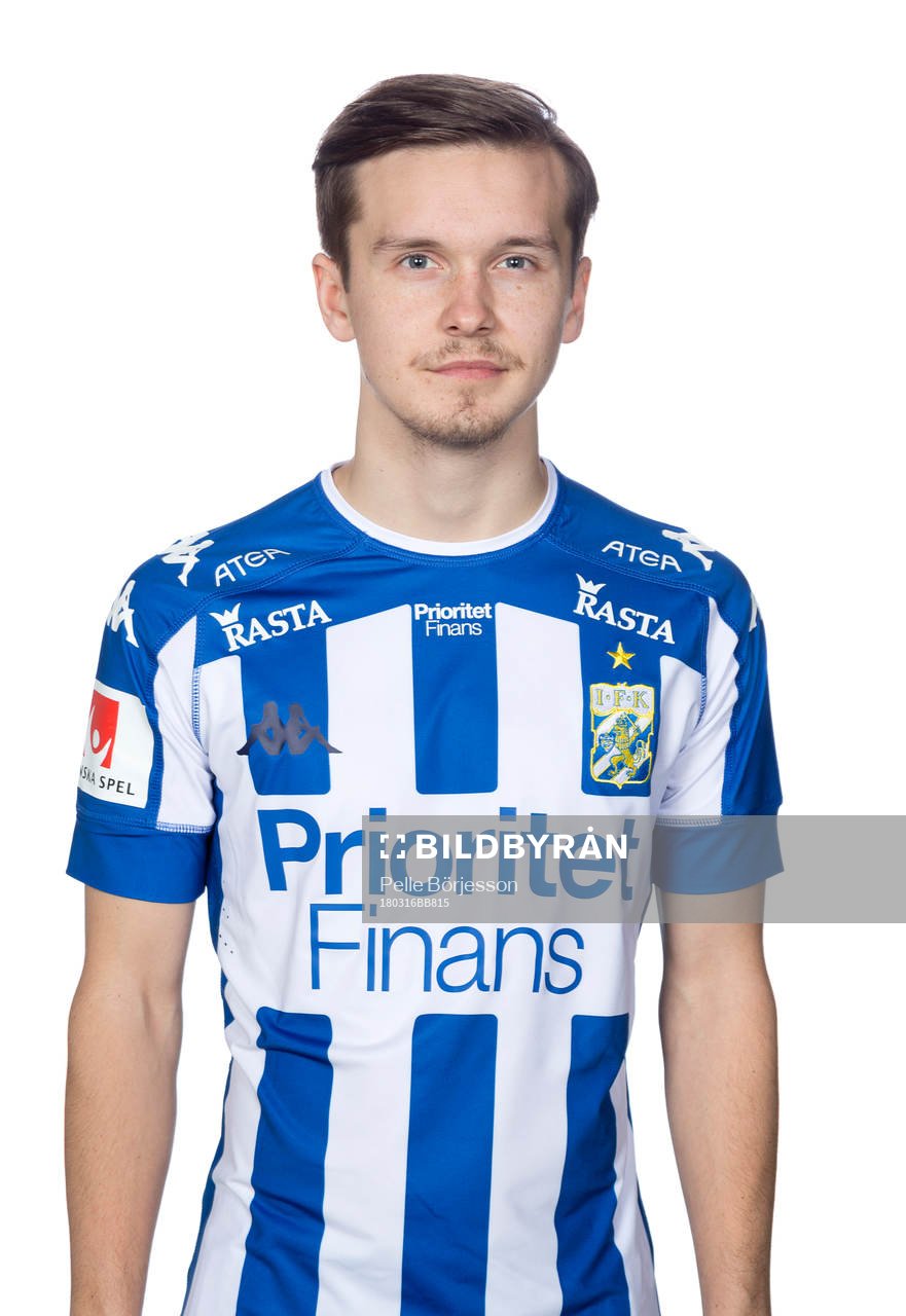 IFK Göteborgs Patrik Karlsson Lagemyr poserar för ett porträtt den 16 mars 2018 i Göteborg.