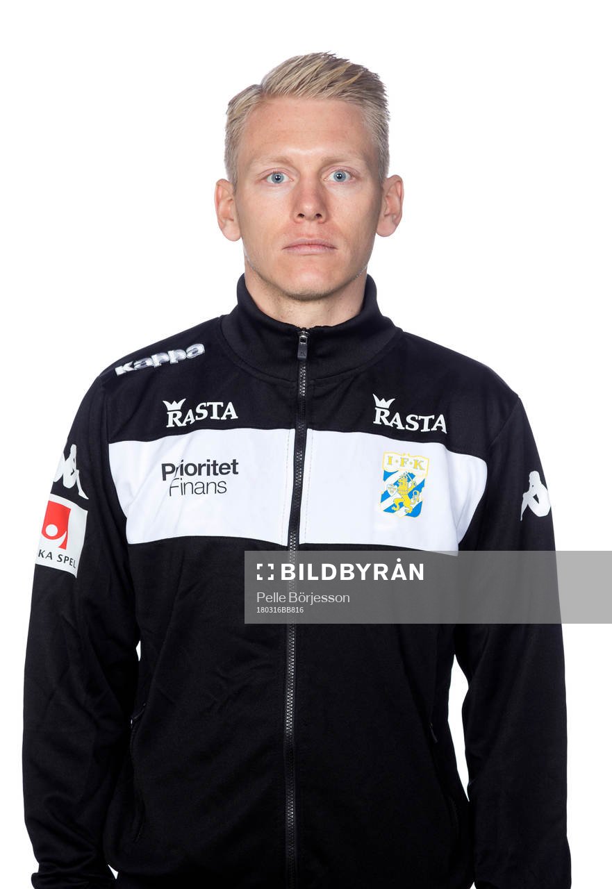 IFK Göteborgs fystränare Kalle Olsson poserar för ett porträtt den 16 mars 2018 i Göteborg.