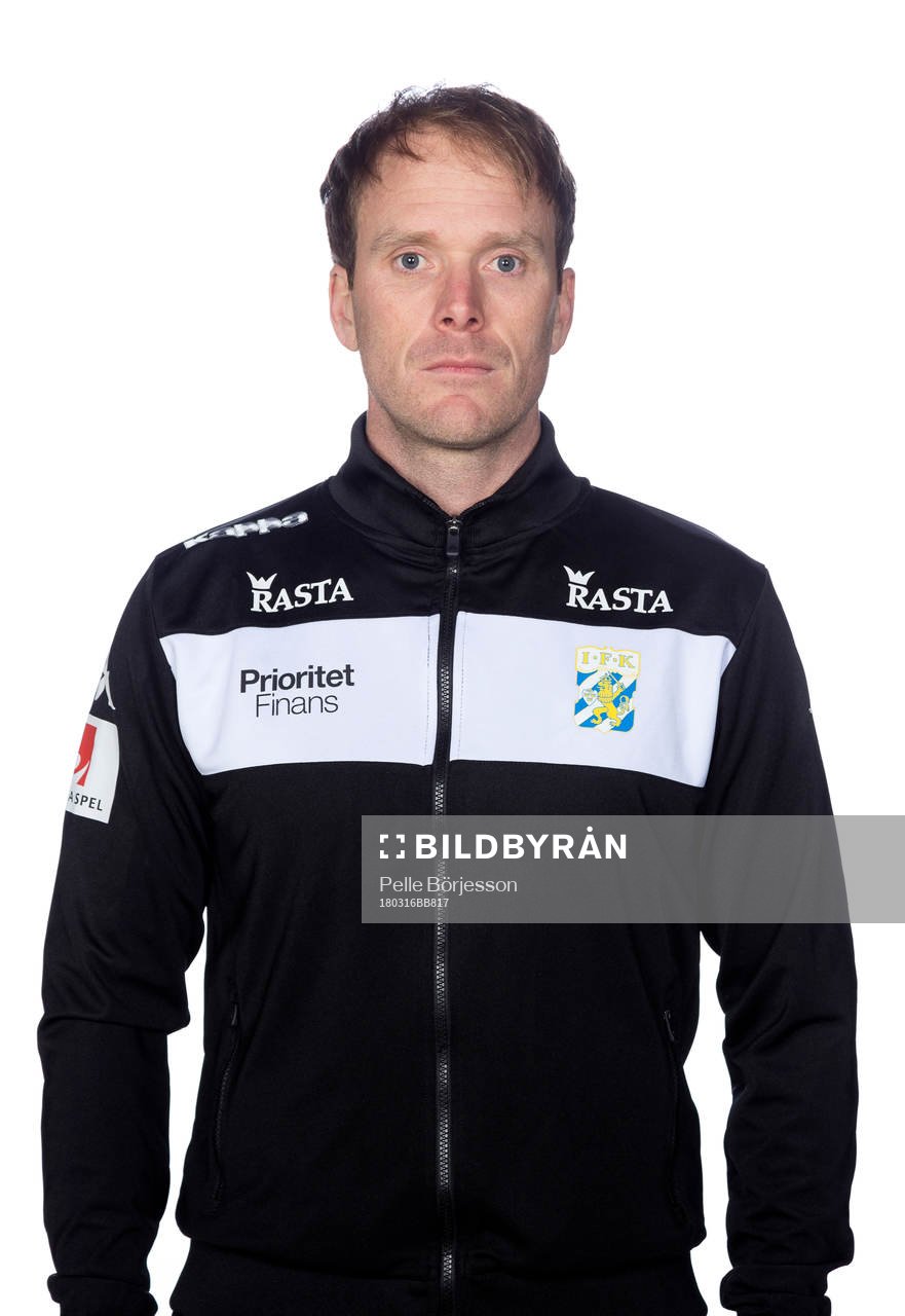 IFK Göteborgs fysio Calle Persson poserar för ett porträtt den 16 mars 2018 i Göteborg.