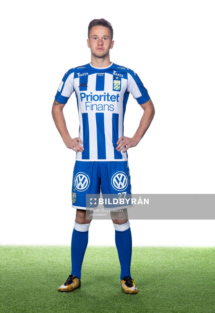 IFK Göteborgs Andreas öhman poserar för ett porträtt den 16 mars 2018 i Göteborg.