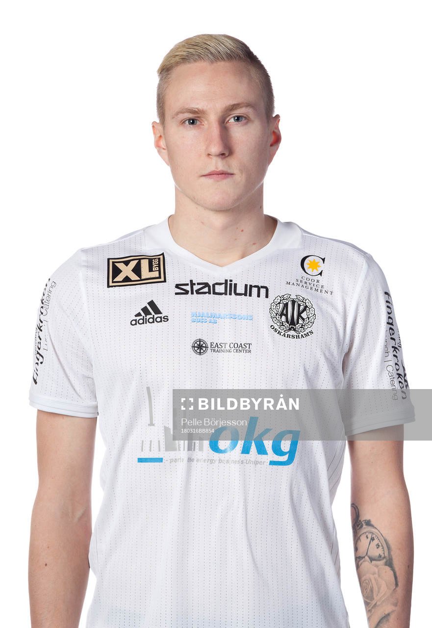 Oskarshamns Carl Savolainen poserar för ett porträtt den 16 mars 2018 i Oskarshamn.