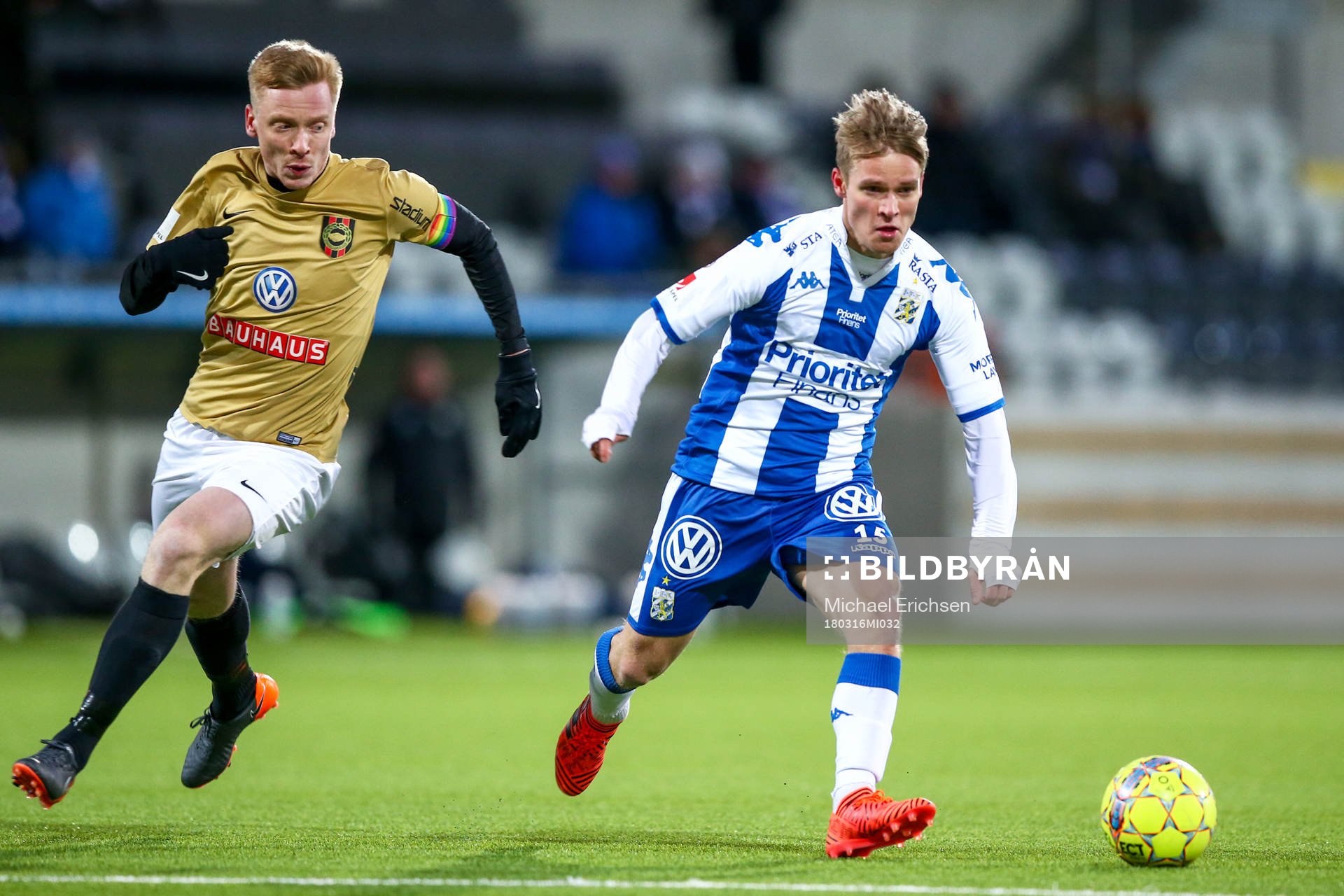 Brommapojkarnas Gustav Sandberg Magnusson och IFK