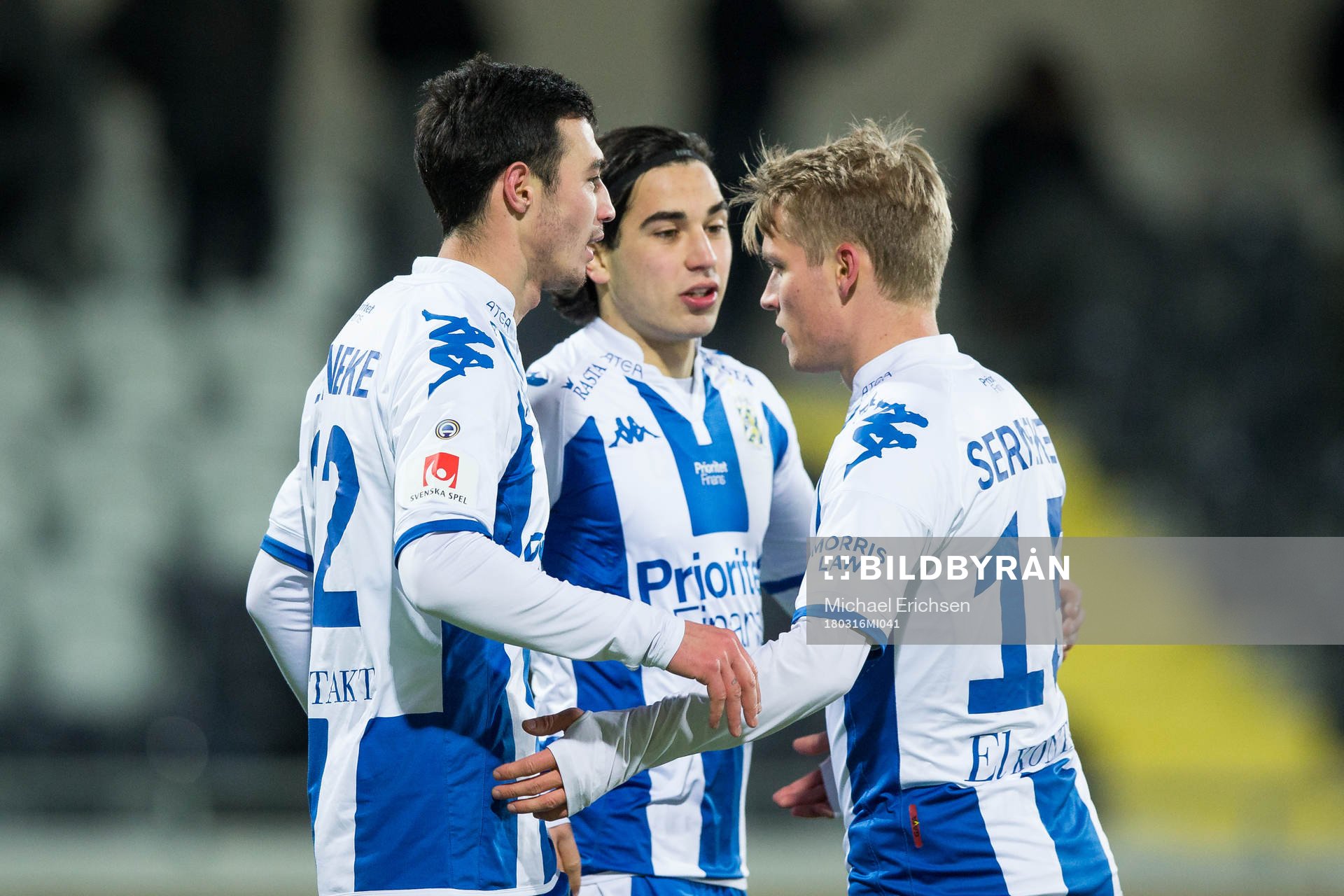 IFK Göteborgs Giorgi Kharaishvili jublar ihop med Jake