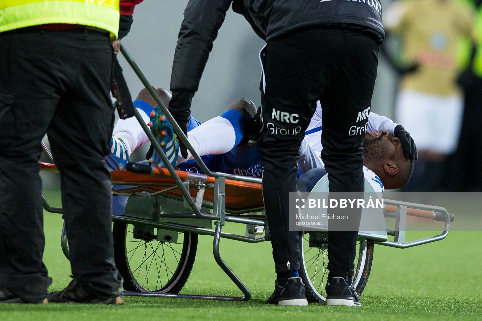 IFK Göteborgs Vajebah Kaliefah Sakor skadar sig och