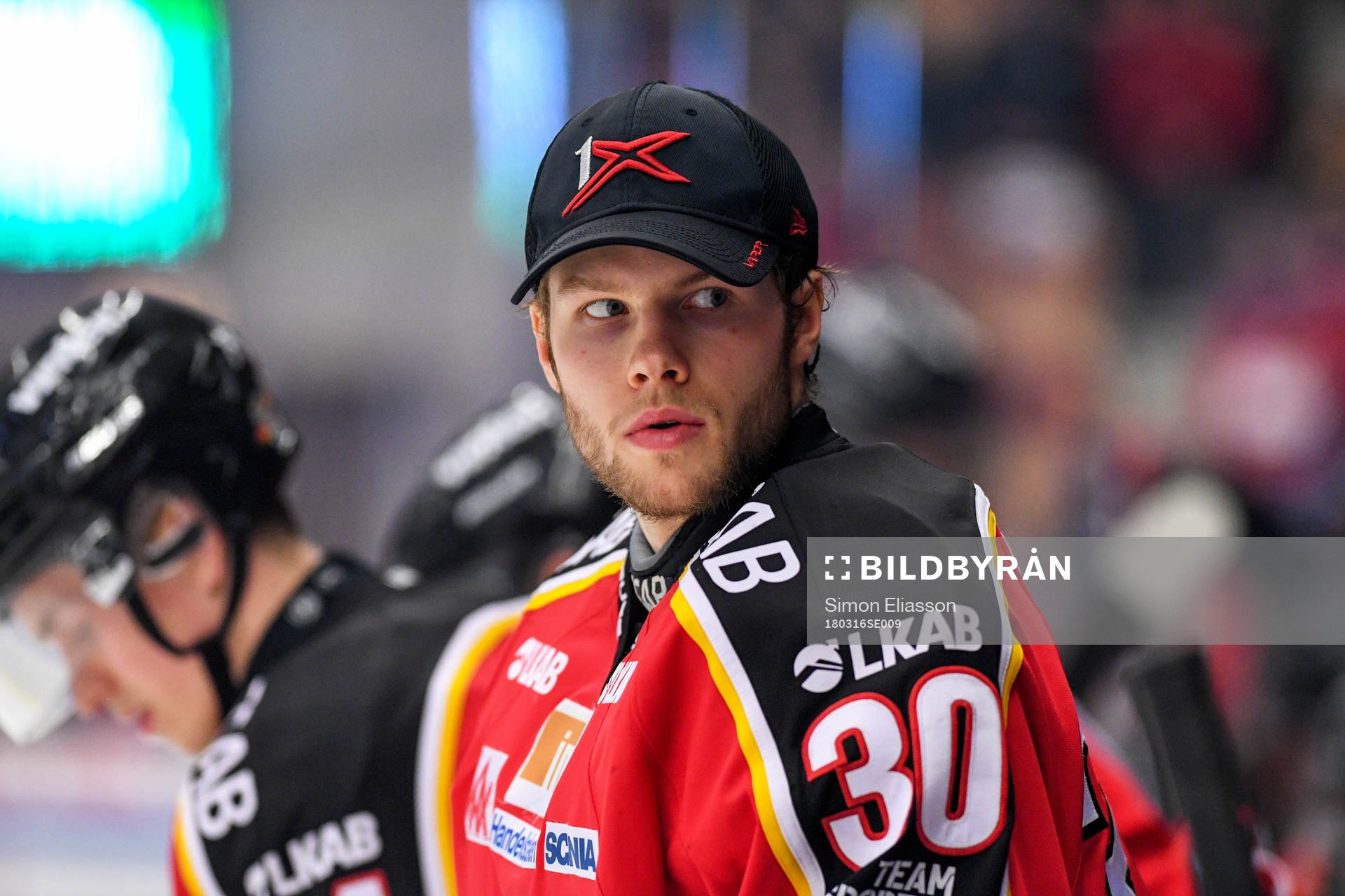 Luleås målvakt Filip Gustavsson blev utbytt