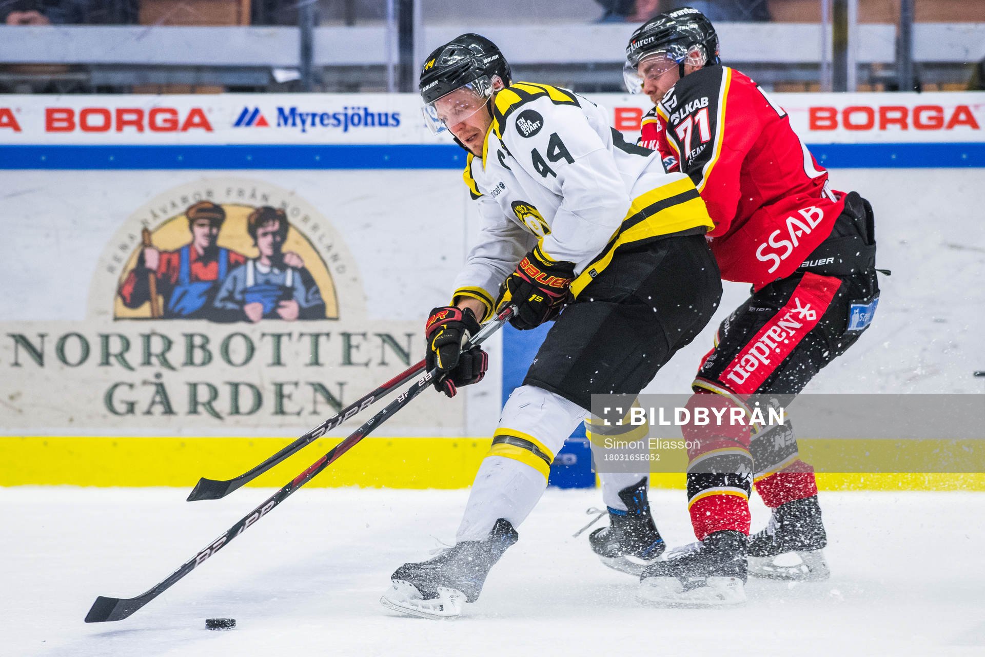 Brynäs Jacob Blomqvist och Luleås Patrick Cehlin