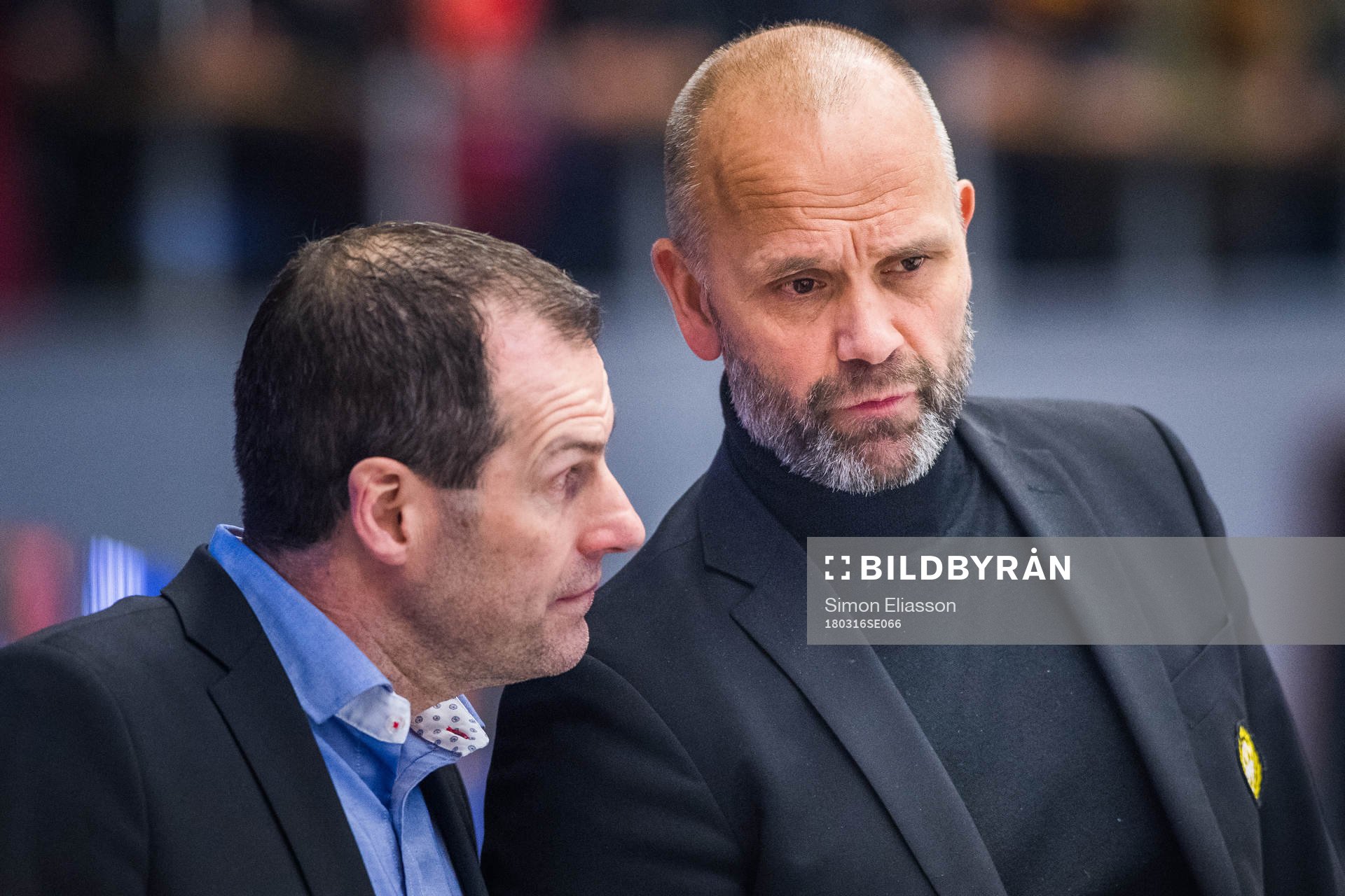 Brynäs assisterande tränare Jan Larsson och tränare