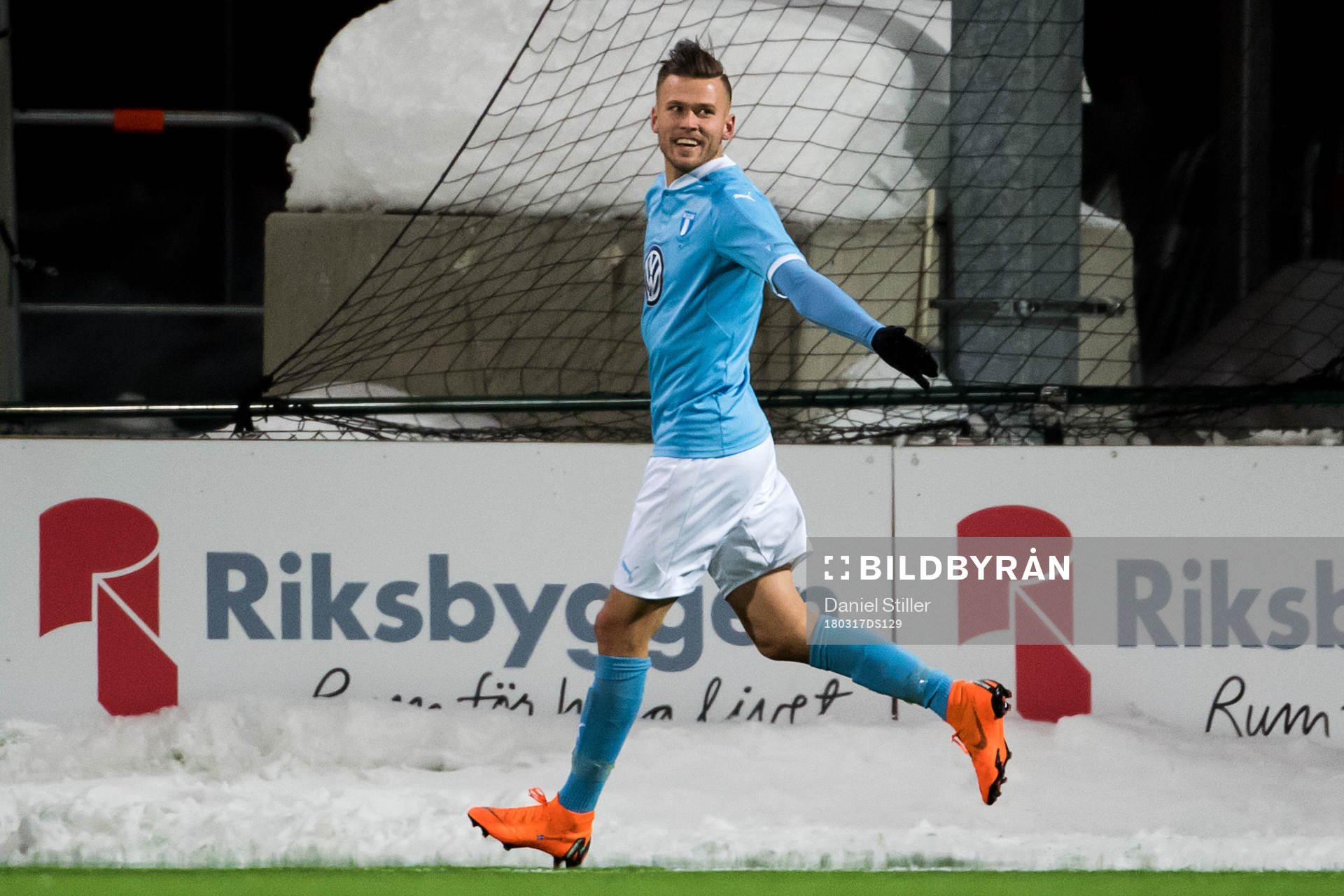 Malmö FFs Arnór Ingvi Traustason jublar