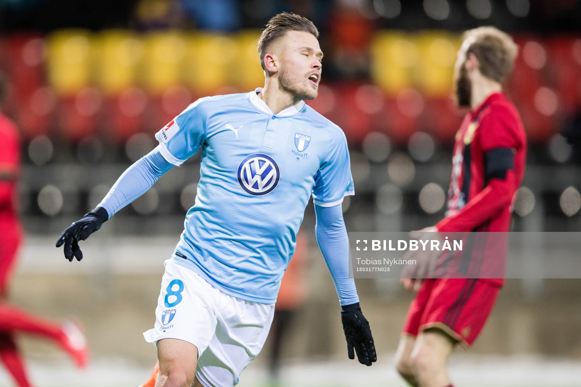 Malmö FFs Arnór Ingvi Traustason jublar